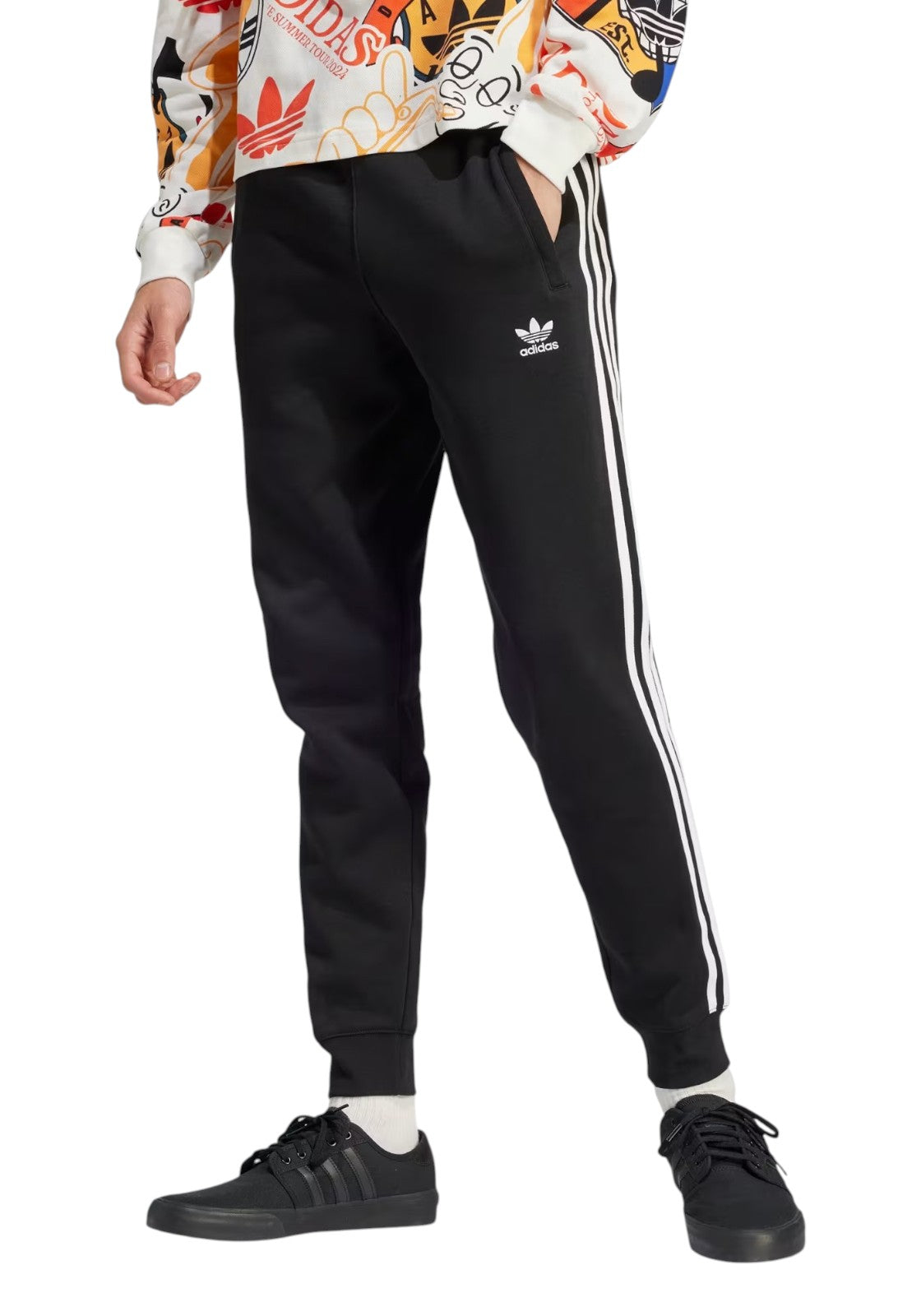 PANTALONI Nero/bianco Adidas