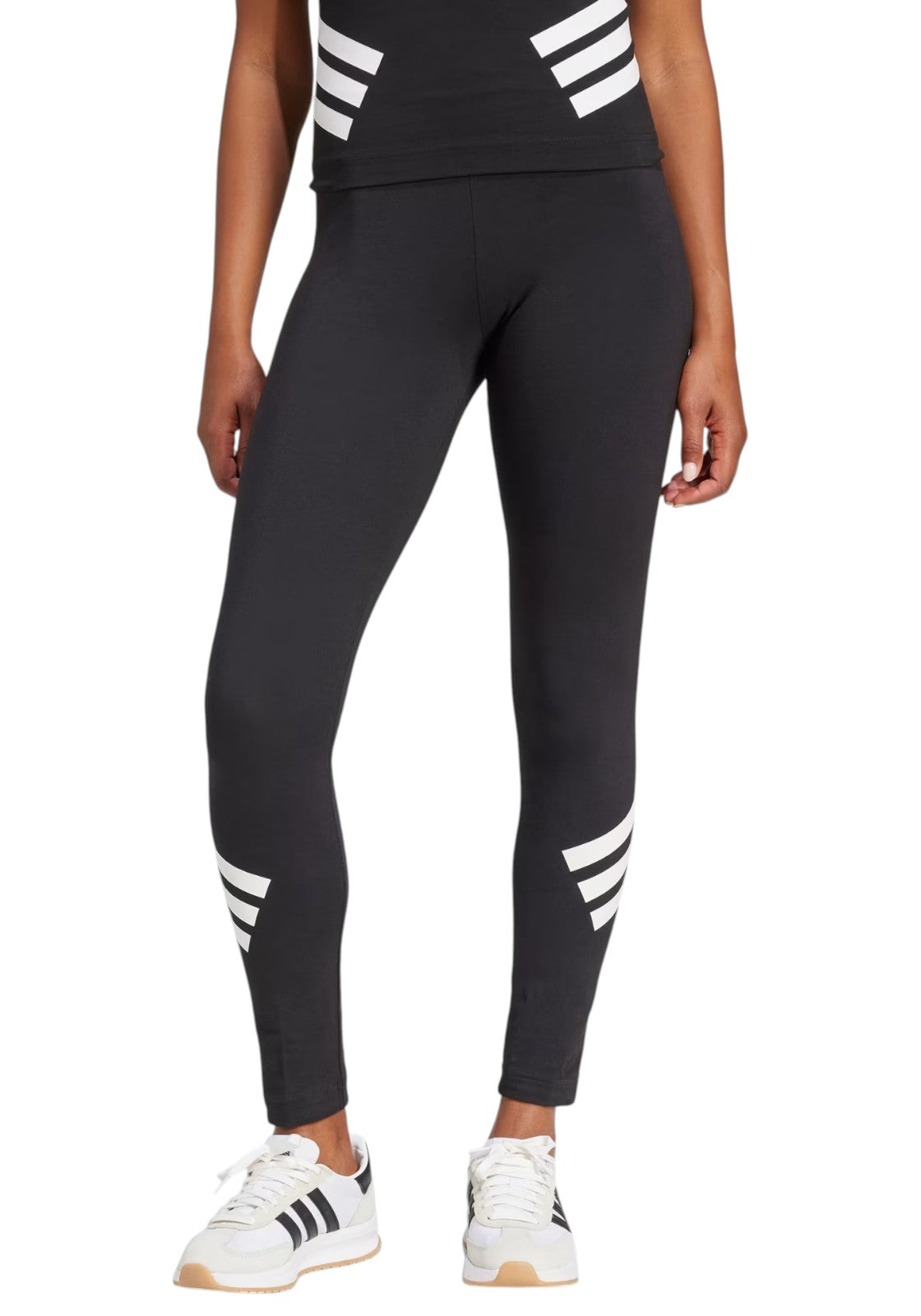 PANTALONI Nero/bianco Adidas