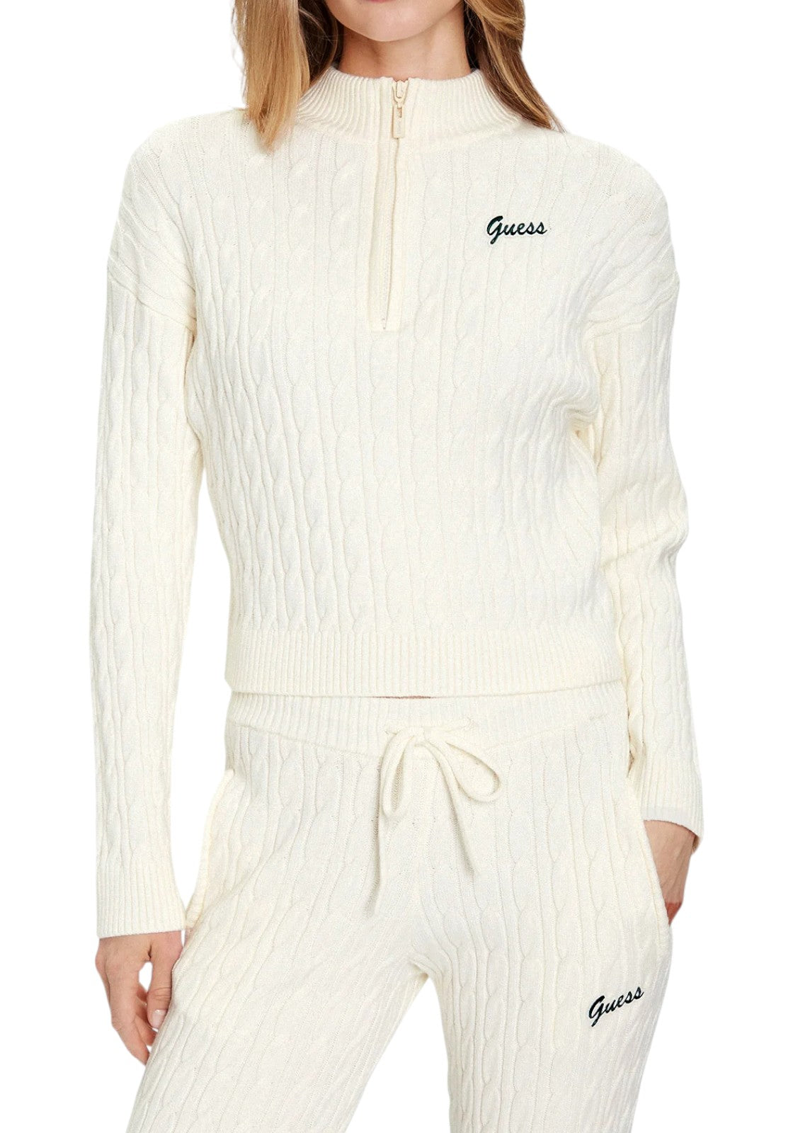 MAGLIONI E POLO Panna/verde Guess