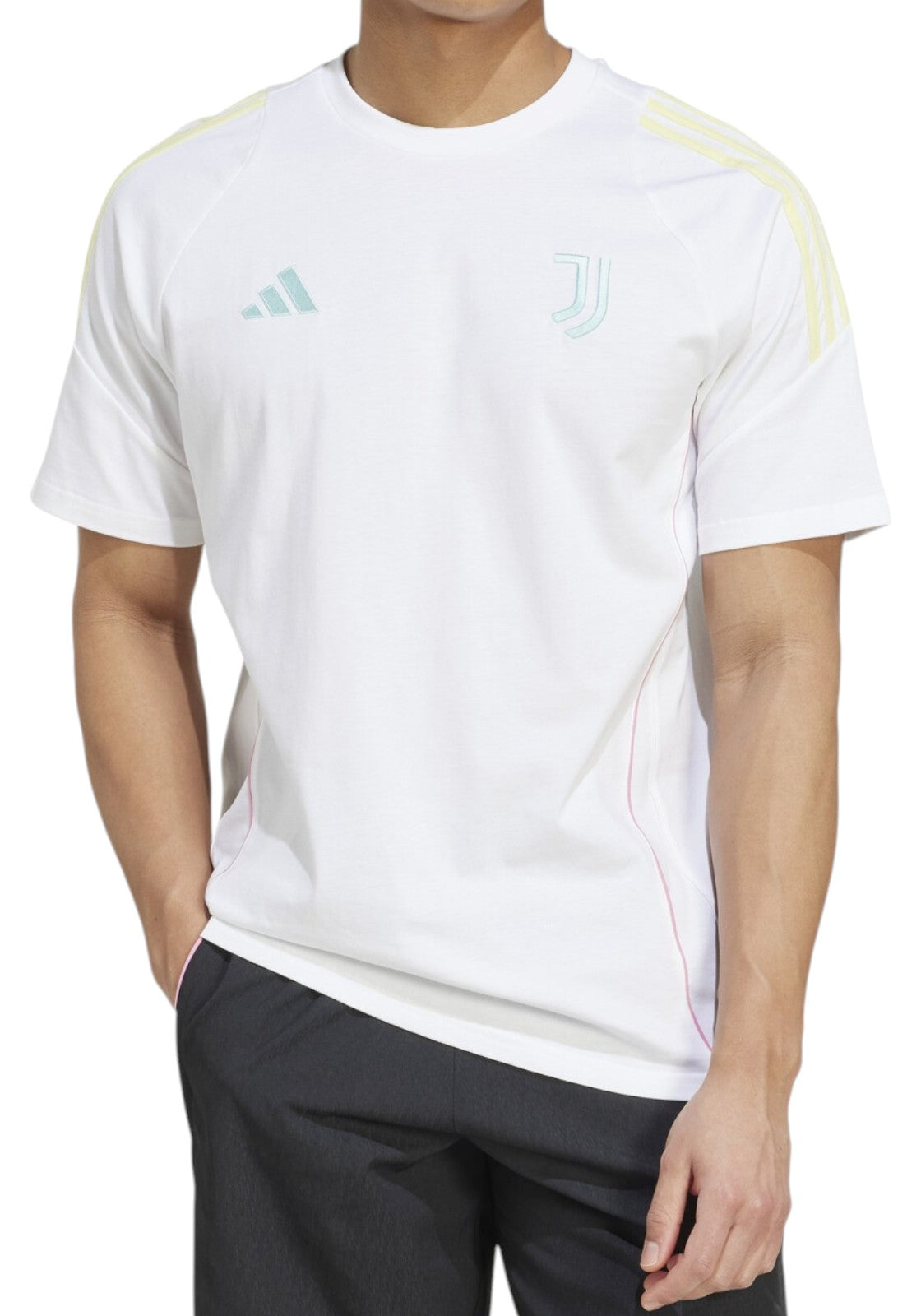 T-SHIRT E CANOTTE Bianco/giallo Adidas