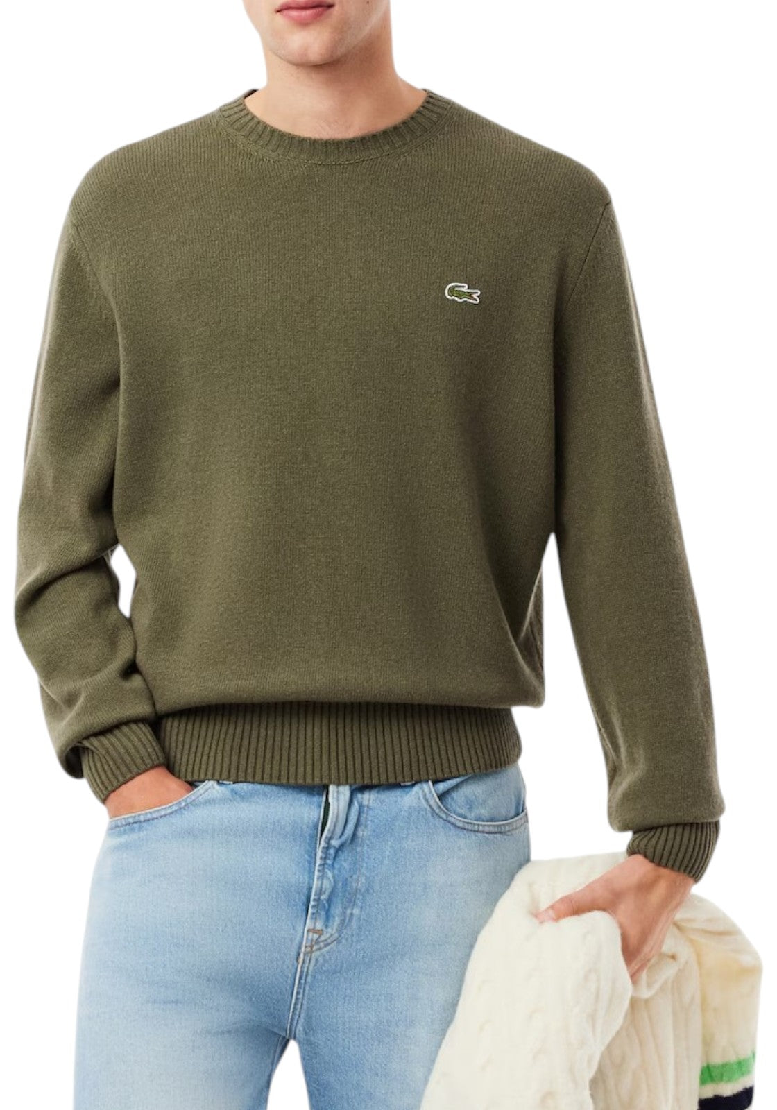 MAGLIONI E POLO Verde Militare Lacoste