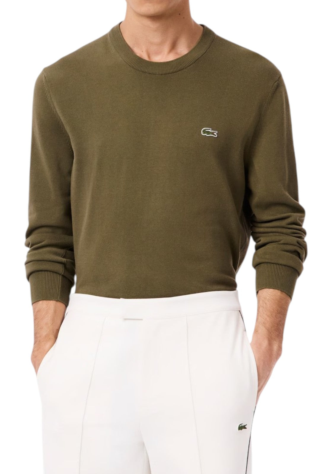 MAGLIONI E POLO Verde Militare Lacoste