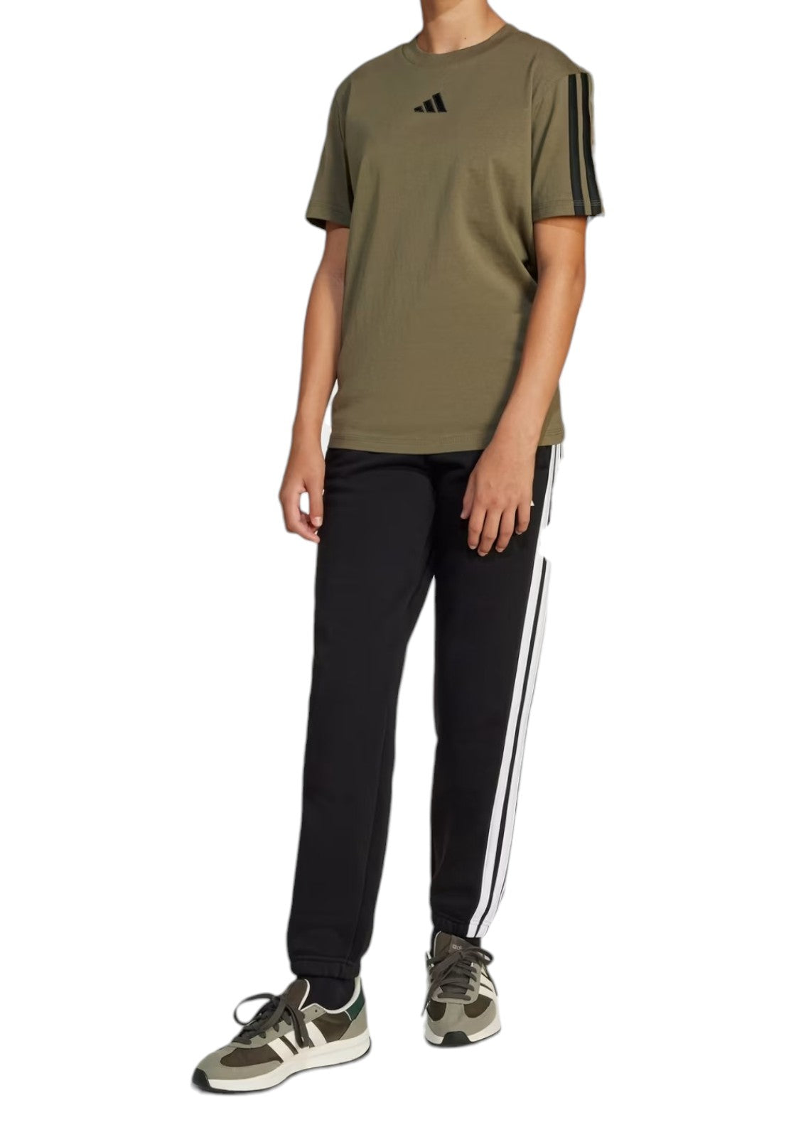 PANTALONI Nero/bianco Adidas