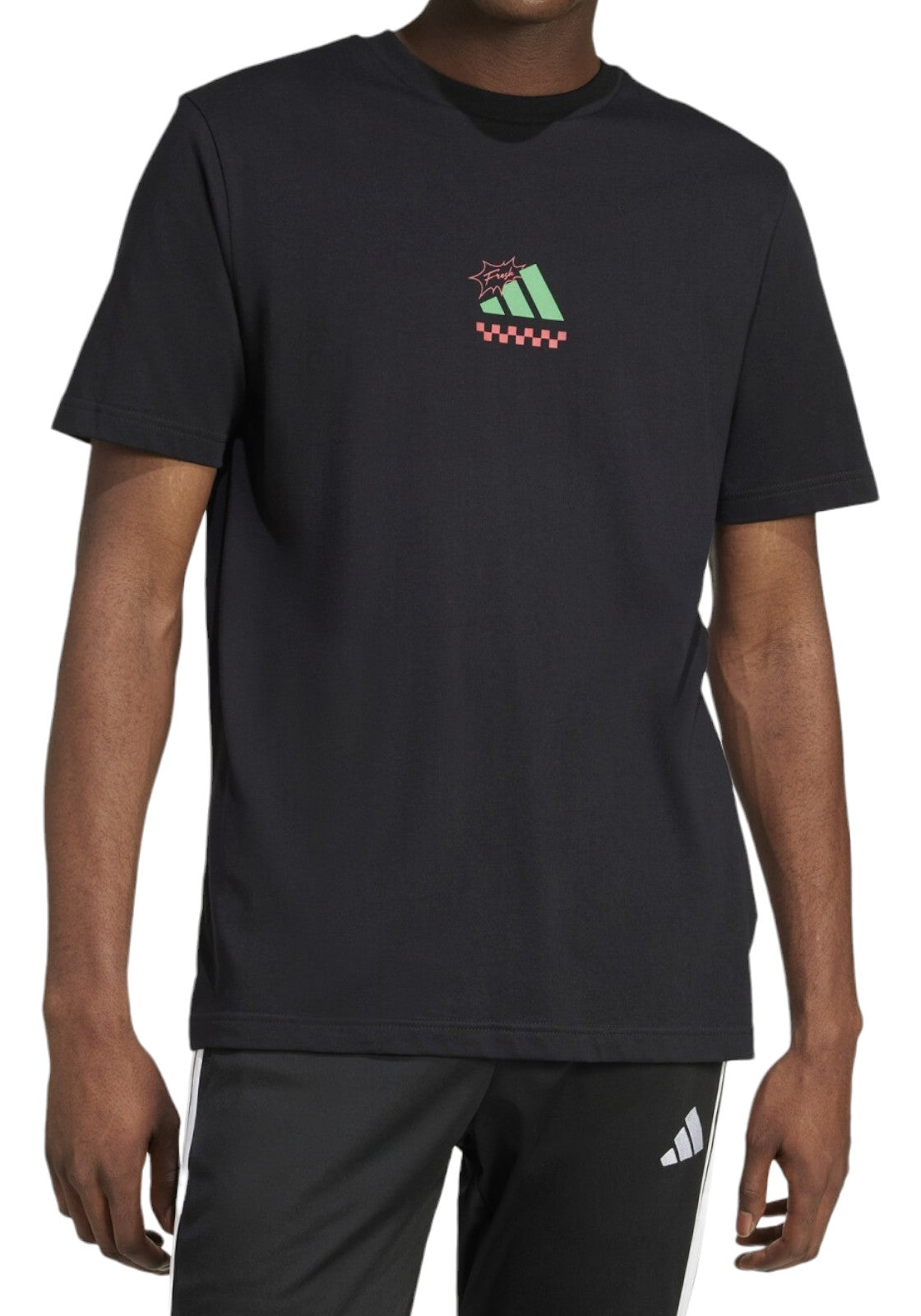 T-SHIRT E CANOTTE Nero/verde Adidas