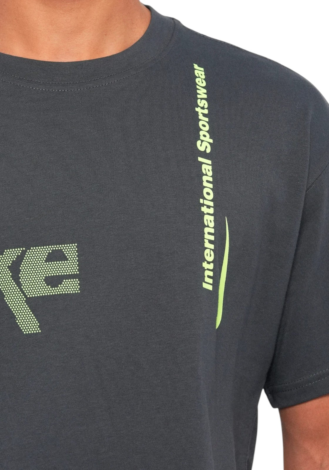 T-SHIRT E CANOTTE Grigio/verde Nike