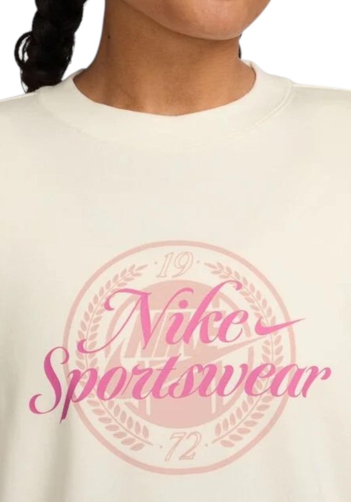 FELPE Bianco/rosa Nike