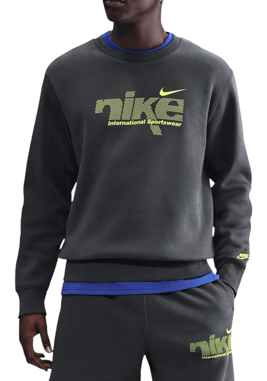 FELPE Grigio/verde Nike