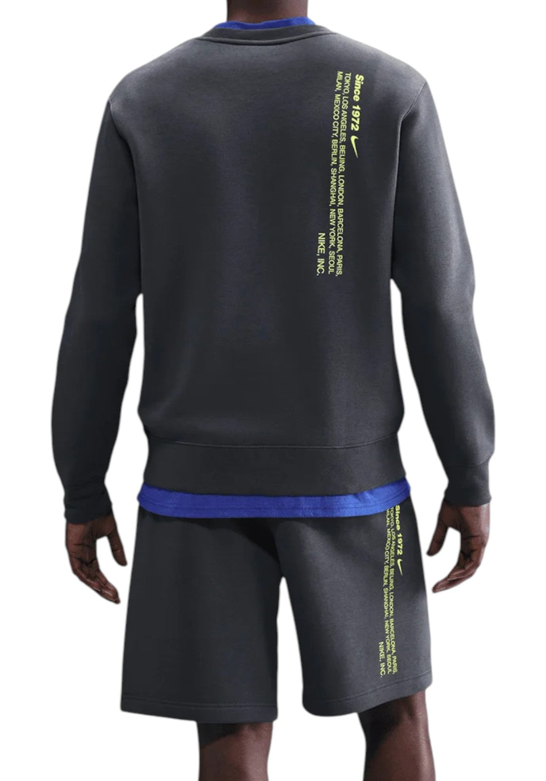 FELPE Grigio/verde Nike