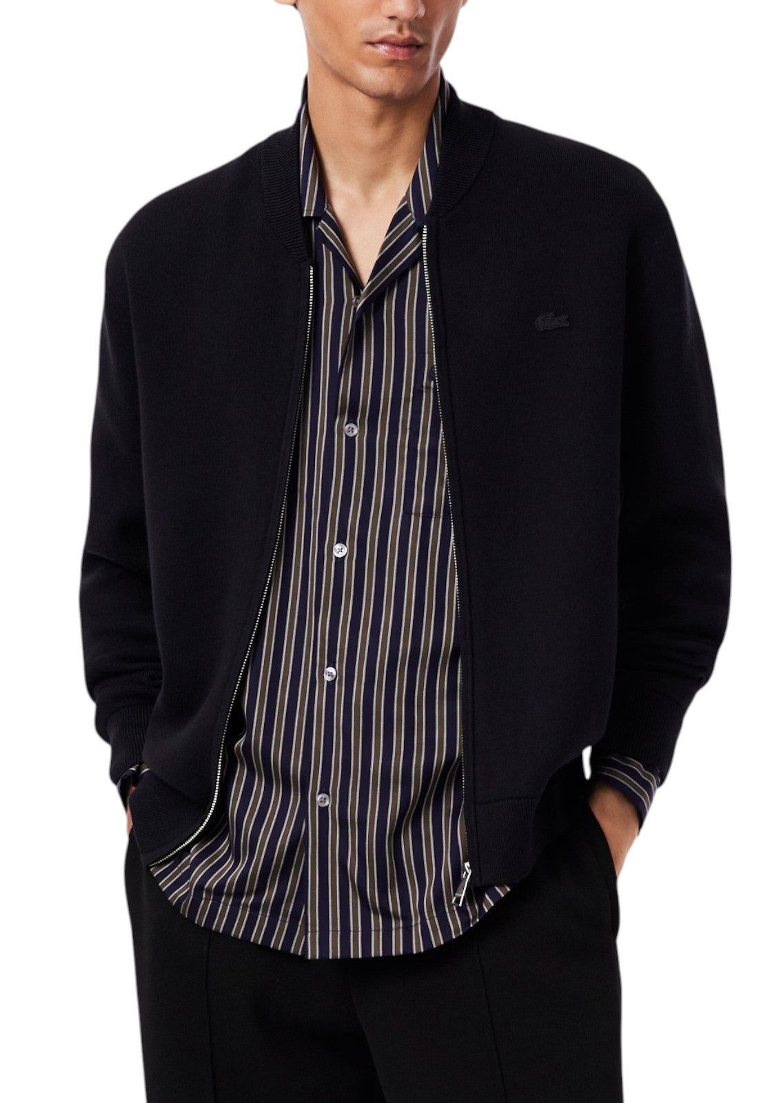 MAGLIONI E POLO Nero Lacoste