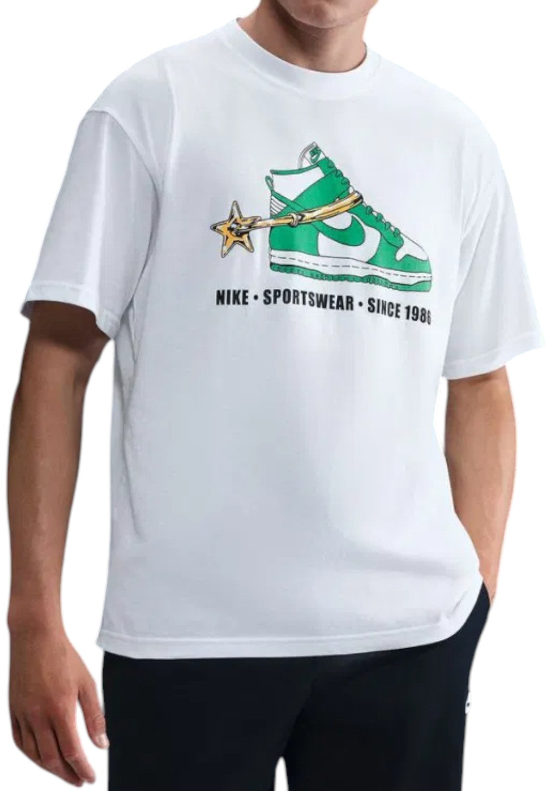 T-SHIRT E CANOTTE Bianco/verde Nike