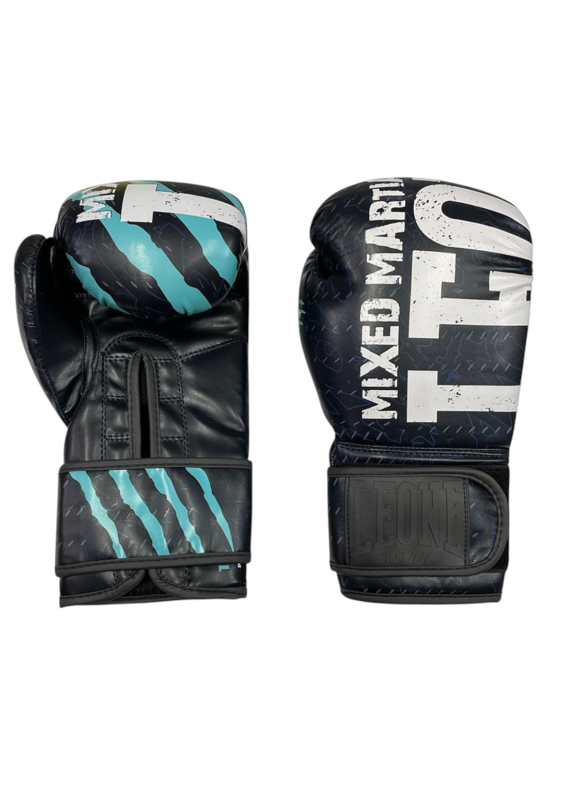 BOXE-KARATE-JUDO Nero/celeste Leone