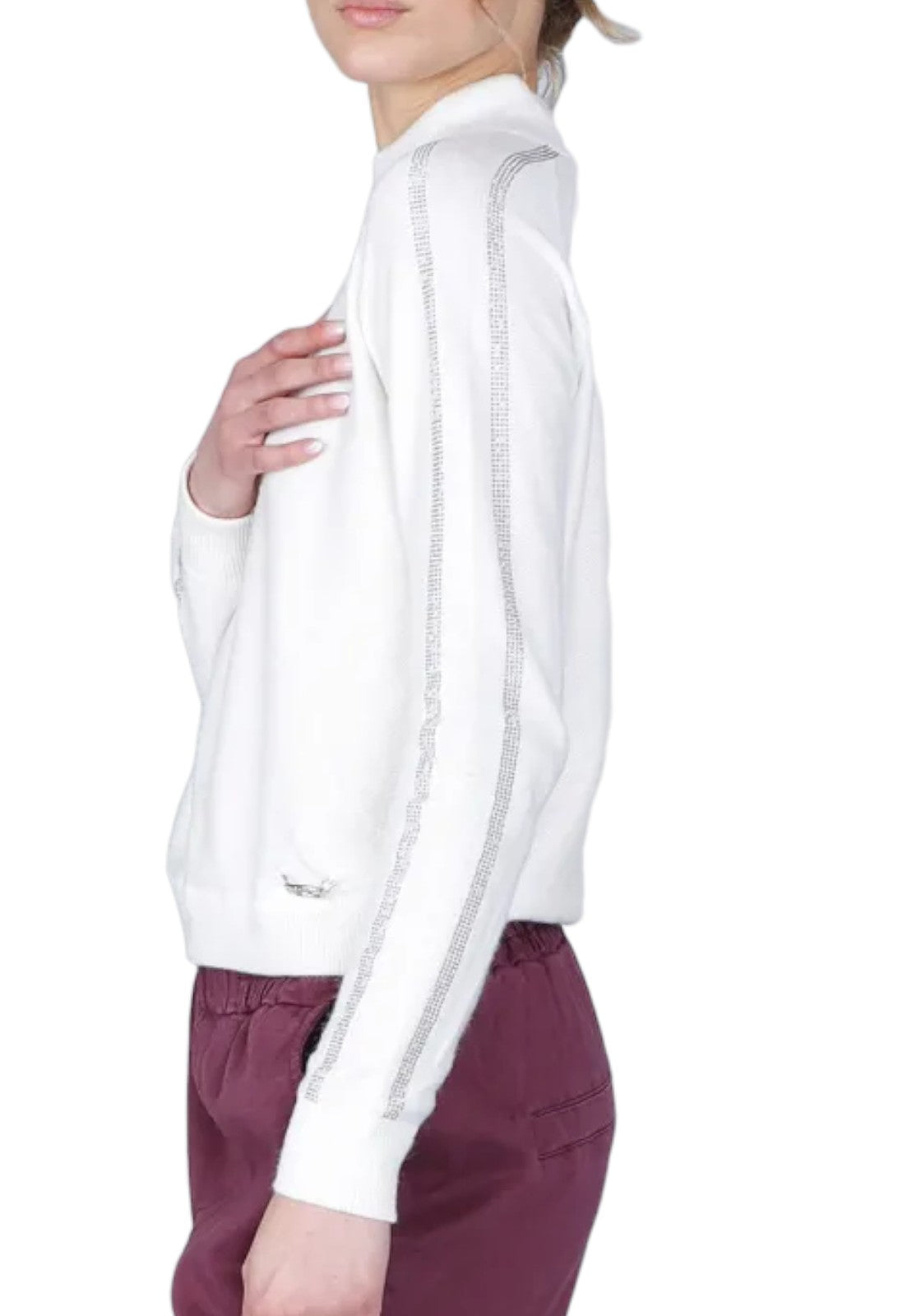 MAGLIONI E POLO Bianco/argento Cafenoir