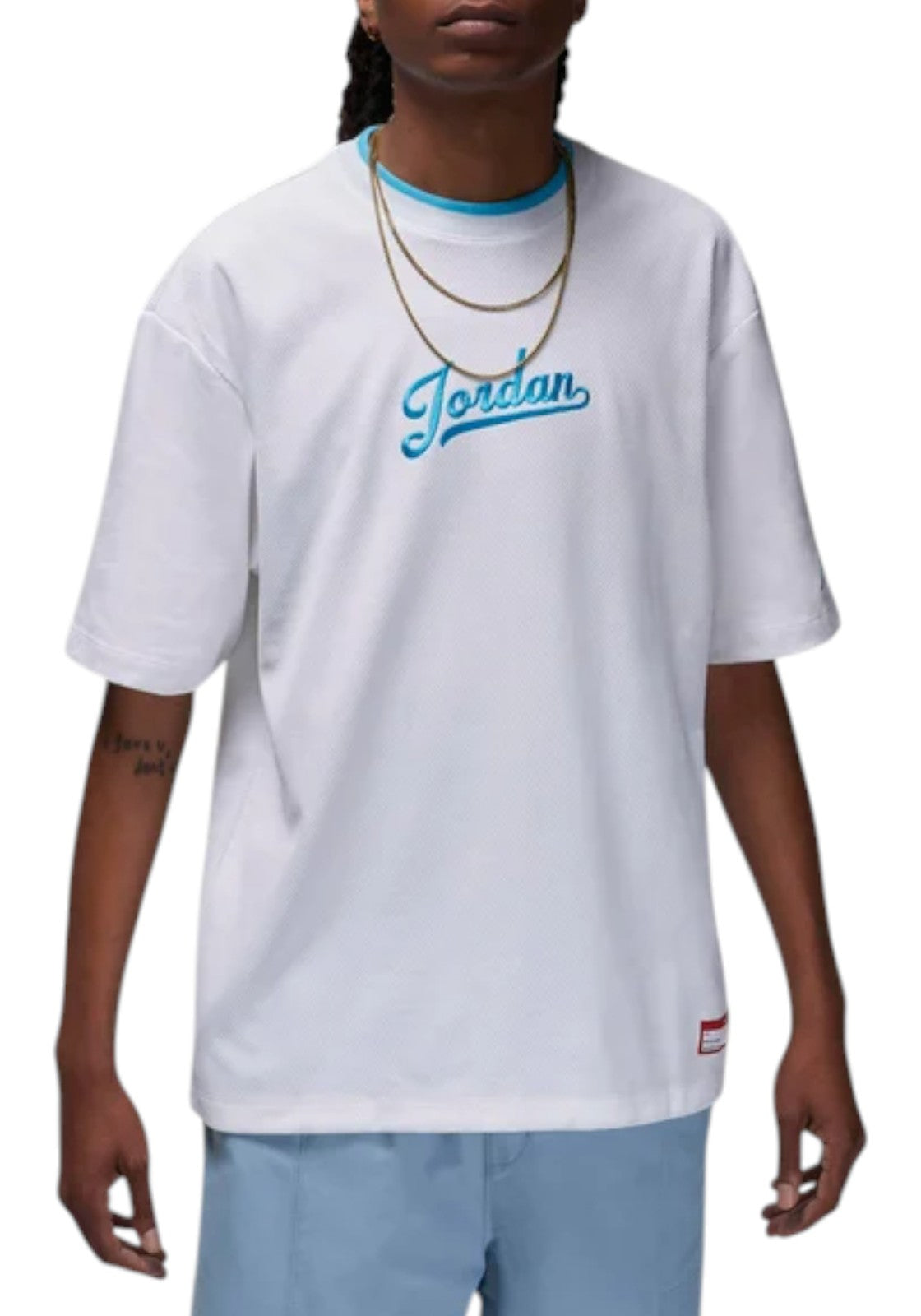 T-SHIRT E CANOTTE Bianco/celeste Nike