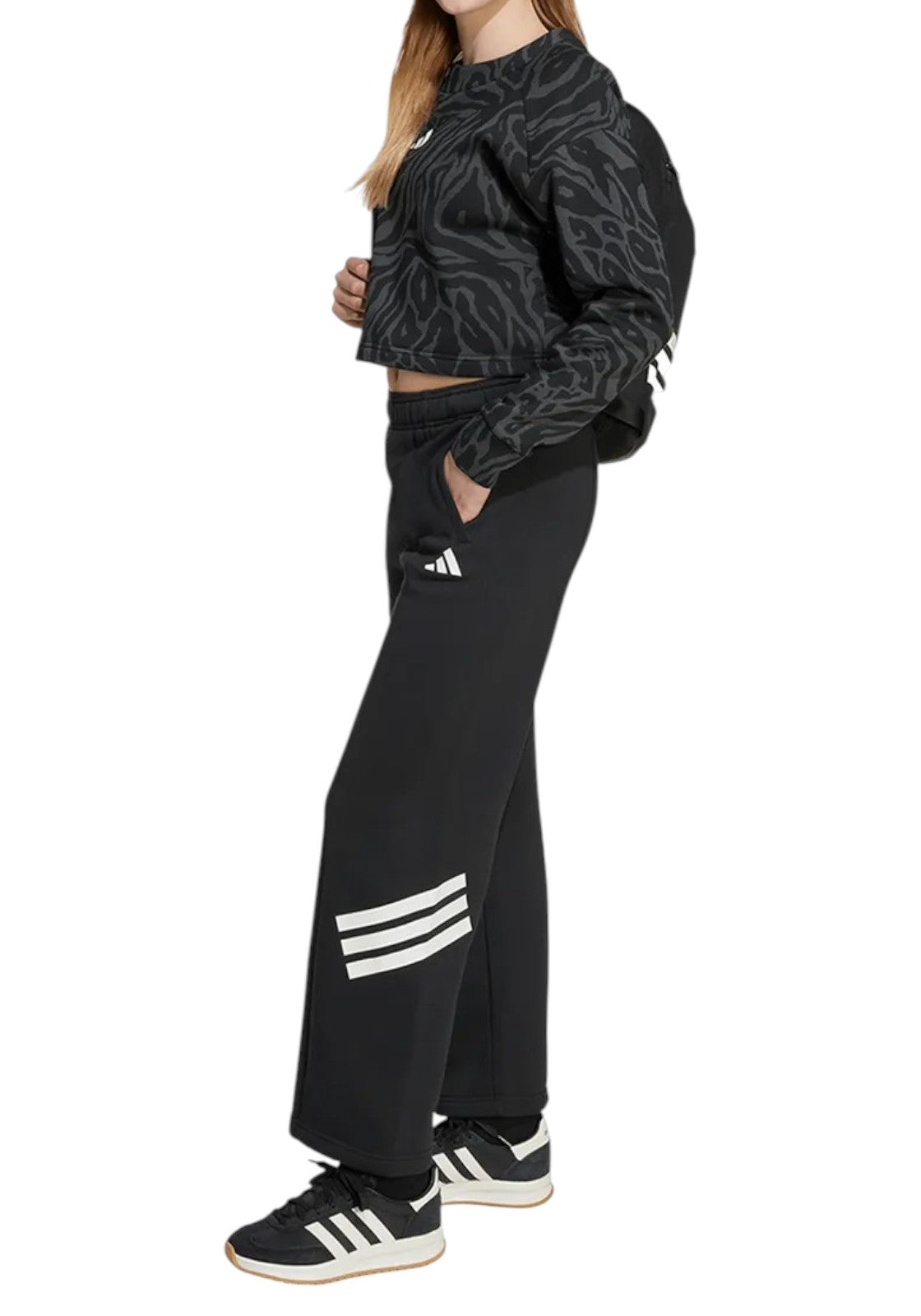 PANTALONI Nero/bianco Adidas