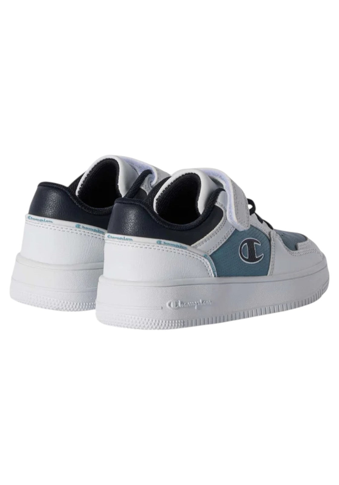 SCARPE Bianco/celeste Champion