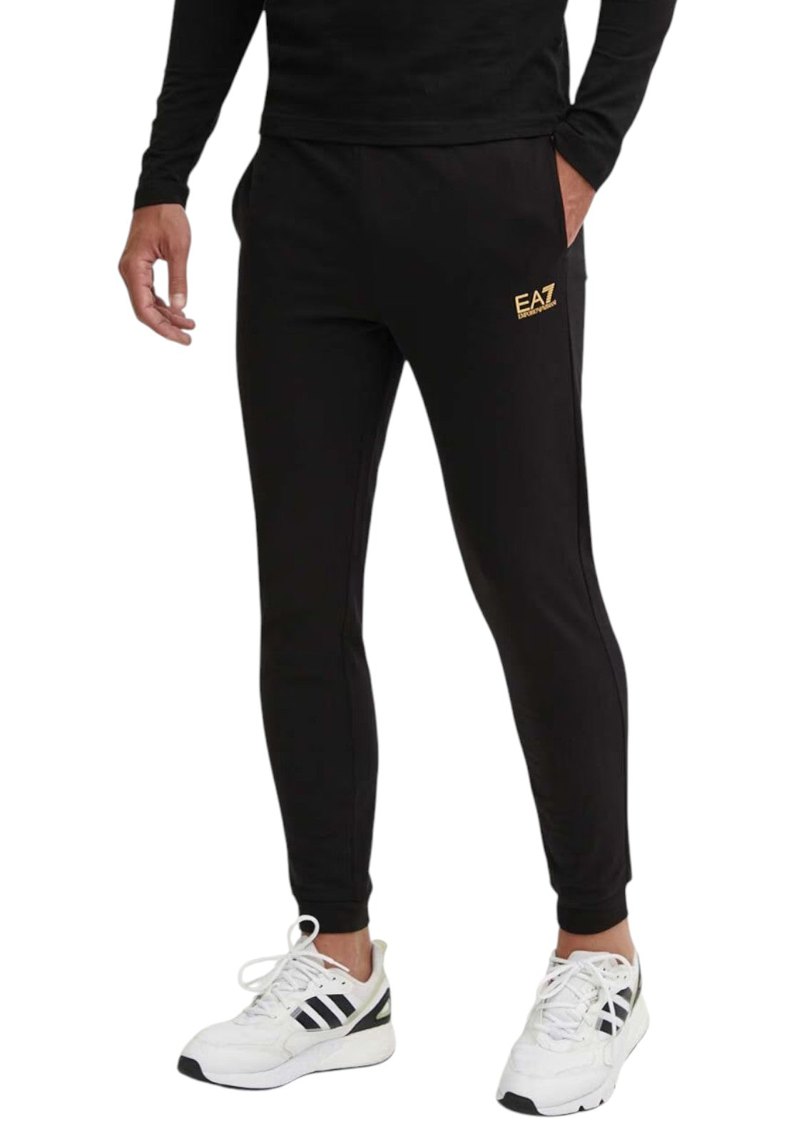 PANTALONI Nero/oro Ea7
