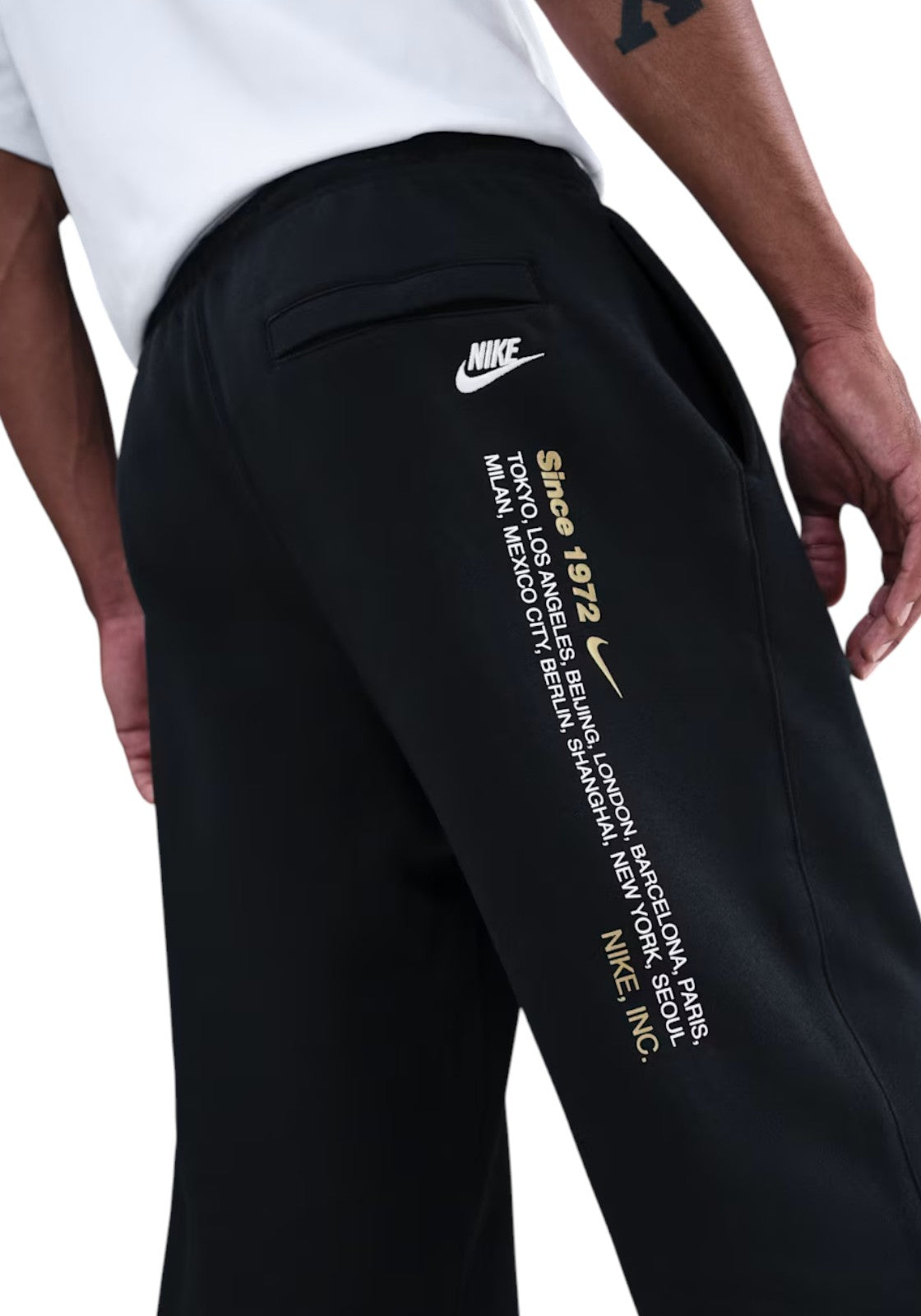 PANTALONI Nero/oro Nike