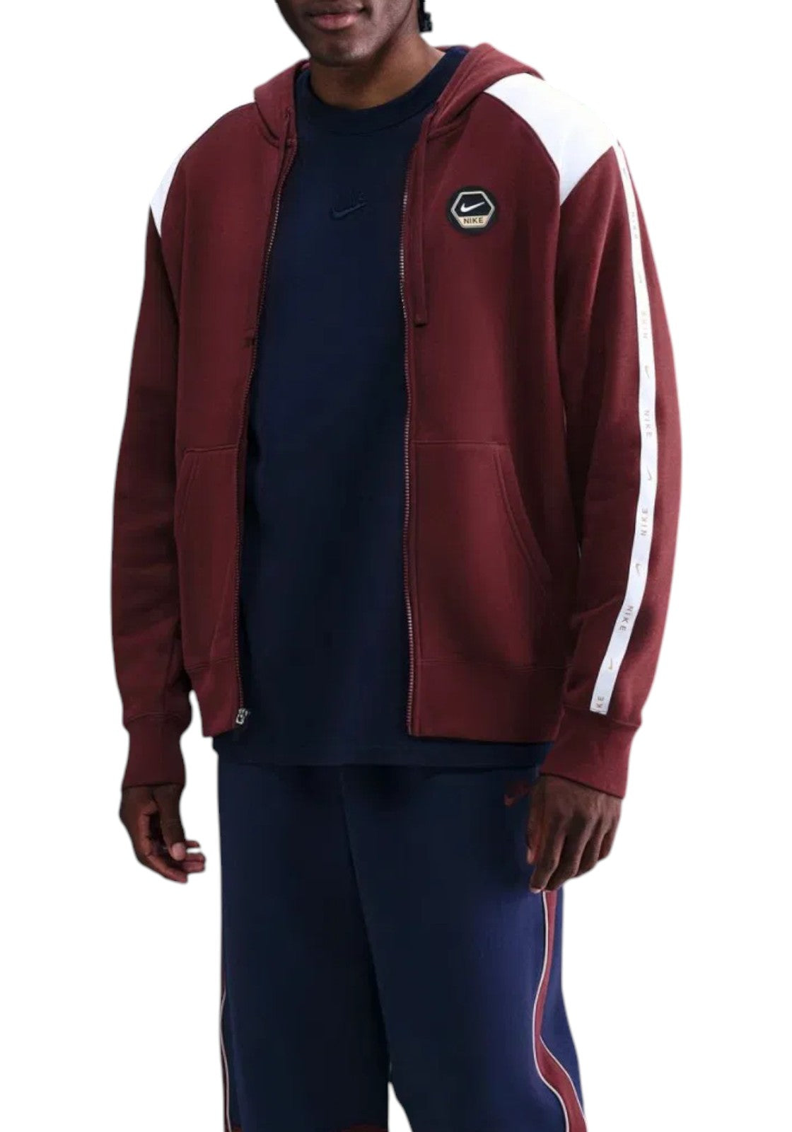 FELPE Bordeaux/bianco Nike