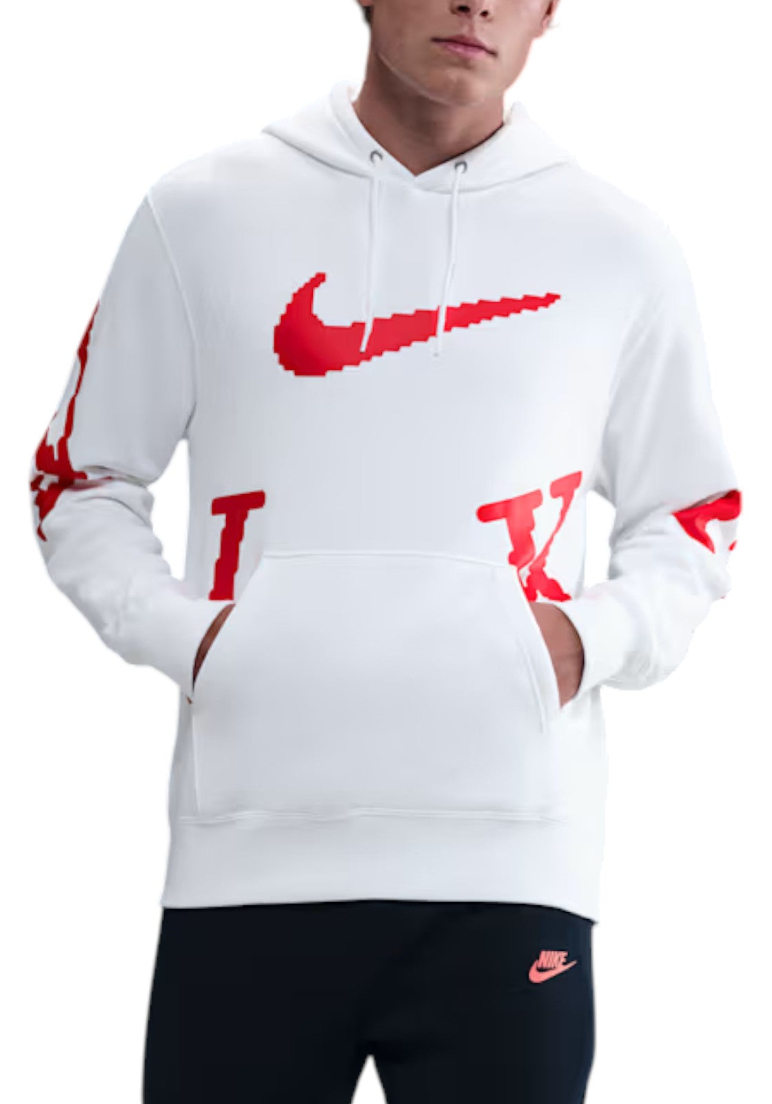 FELPE Bianco/rosso Nike