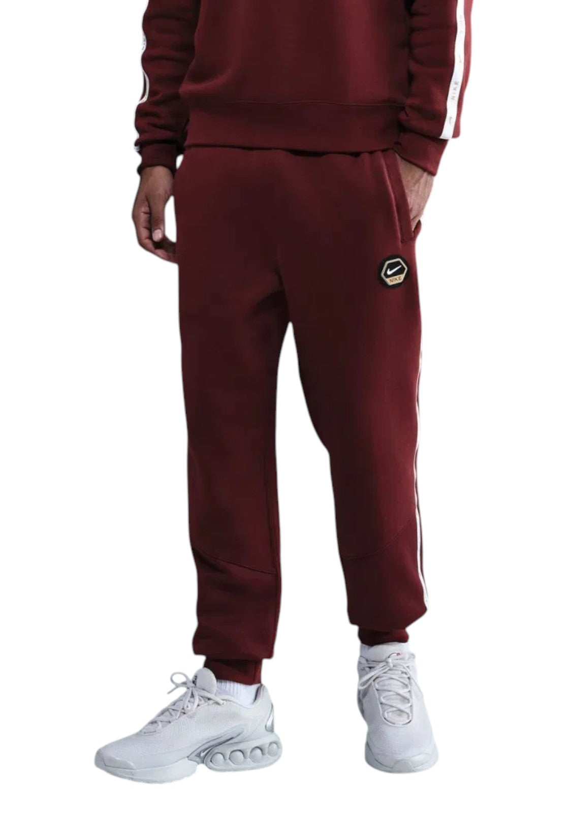 PANTALONI Bordeaux/bianco Nike
