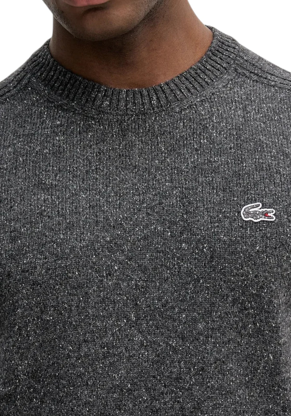 MAGLIONI E POLO Grigio Melange Lacoste