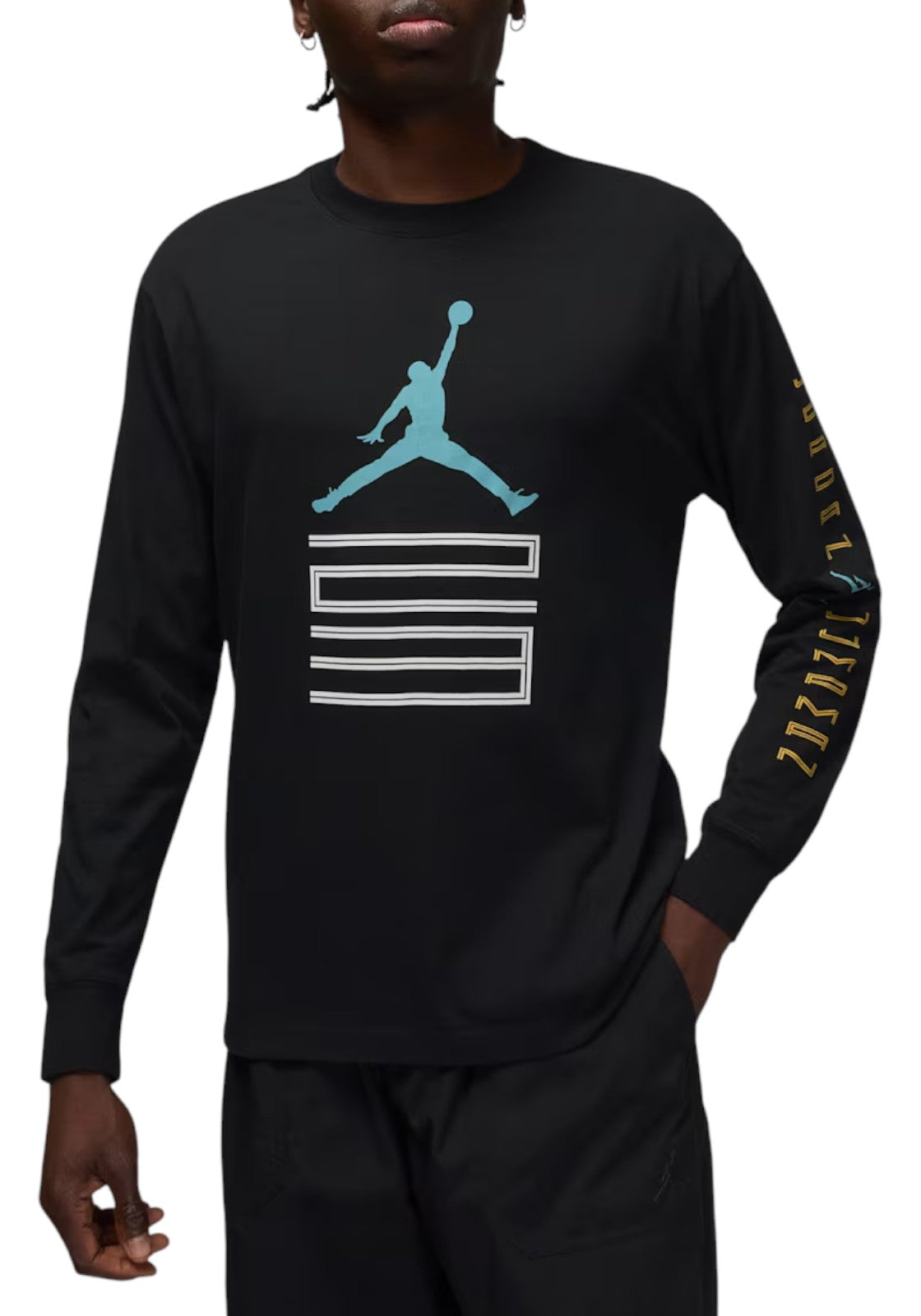 T-SHIRT E CANOTTE Nero/celeste Nike