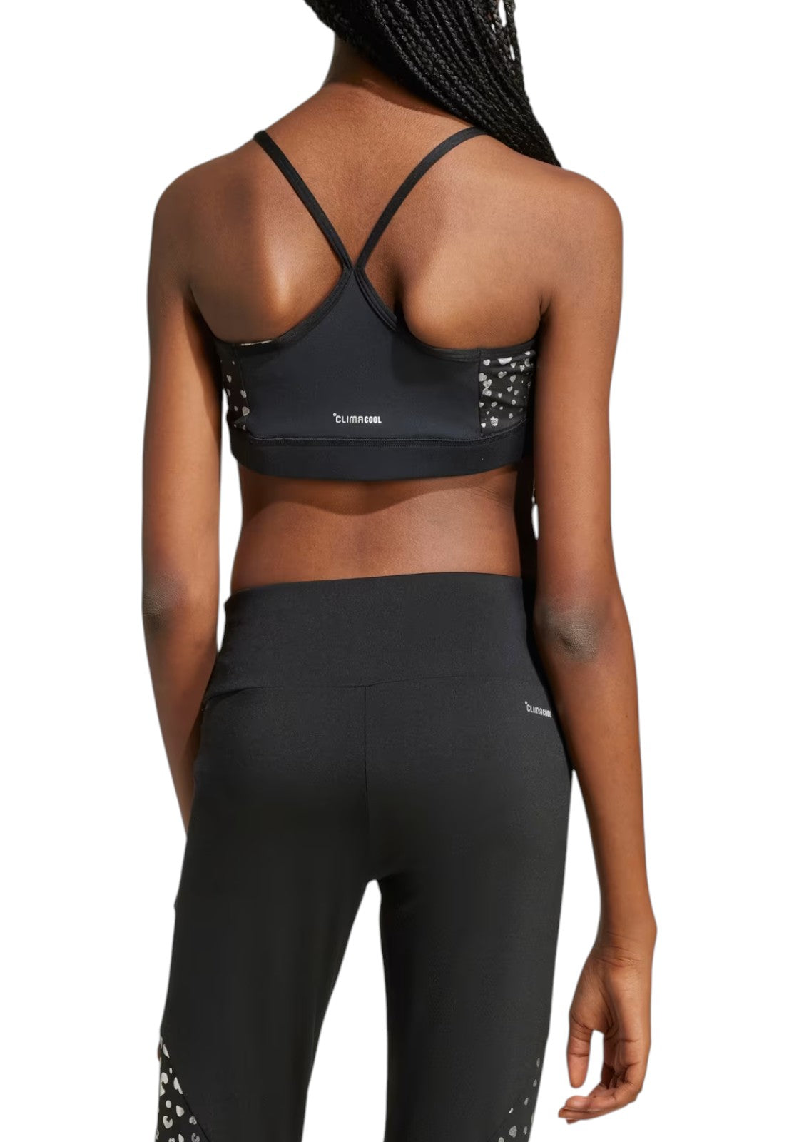 TOP PALESTRA Nero/argento Adidas