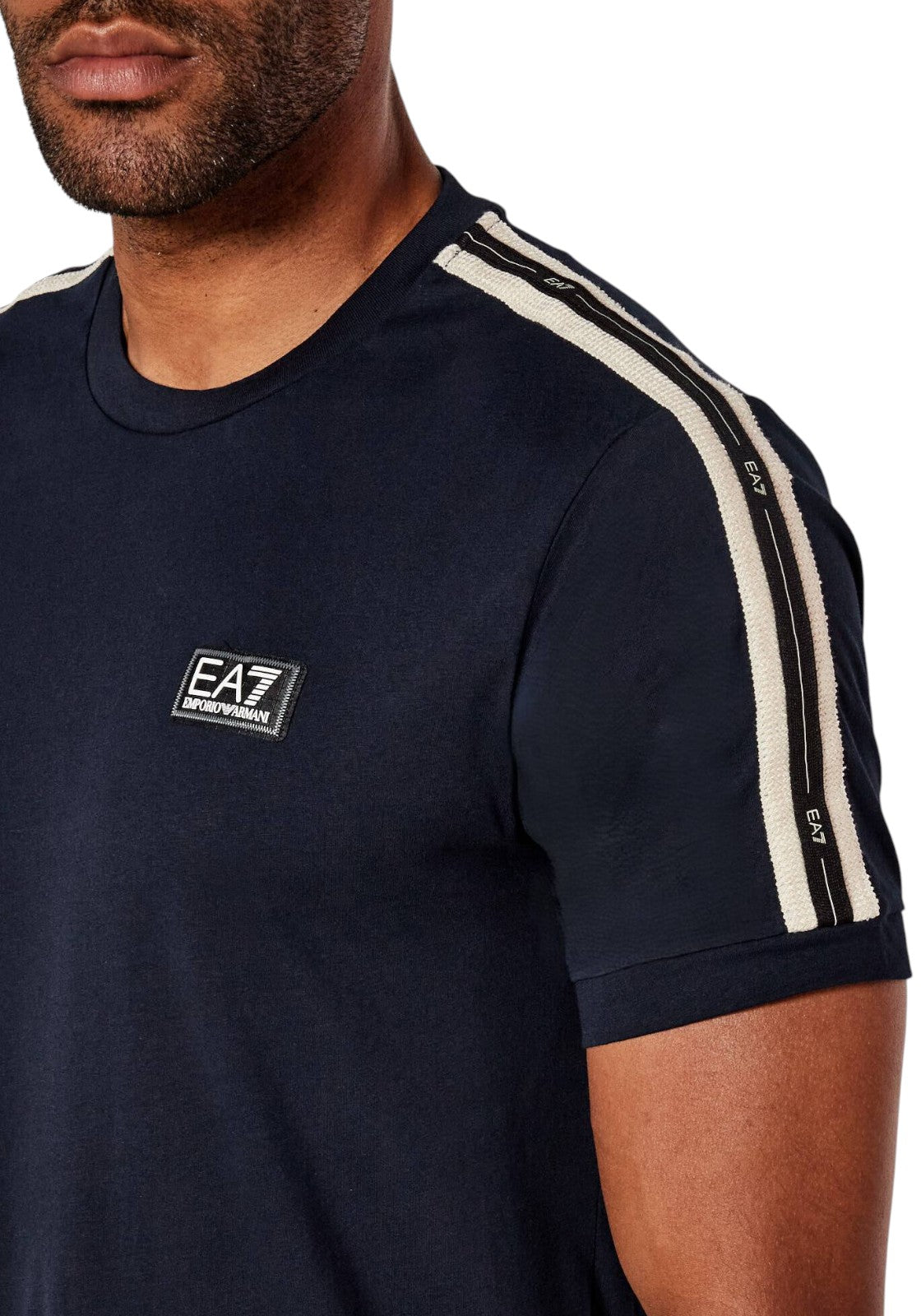 T-SHIRT E CANOTTE Blu/panna Ea7
