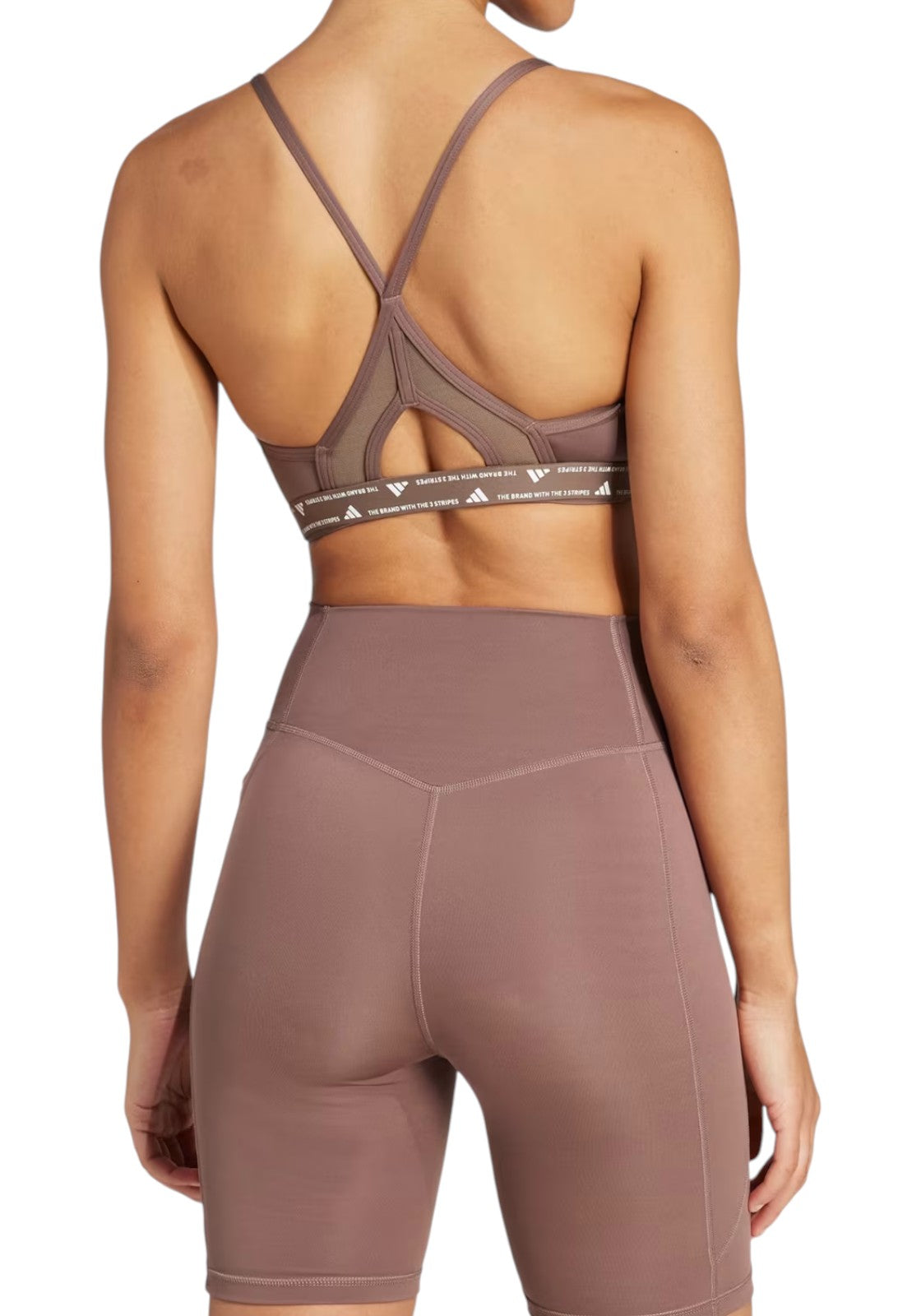 TOP PALESTRA Marrone Adidas