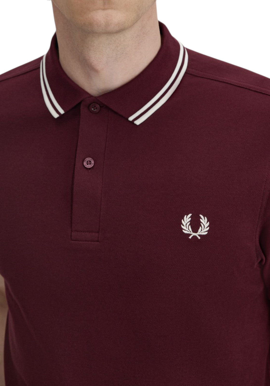MAGLIONI E POLO Bordeaux/bianco Fred Perry