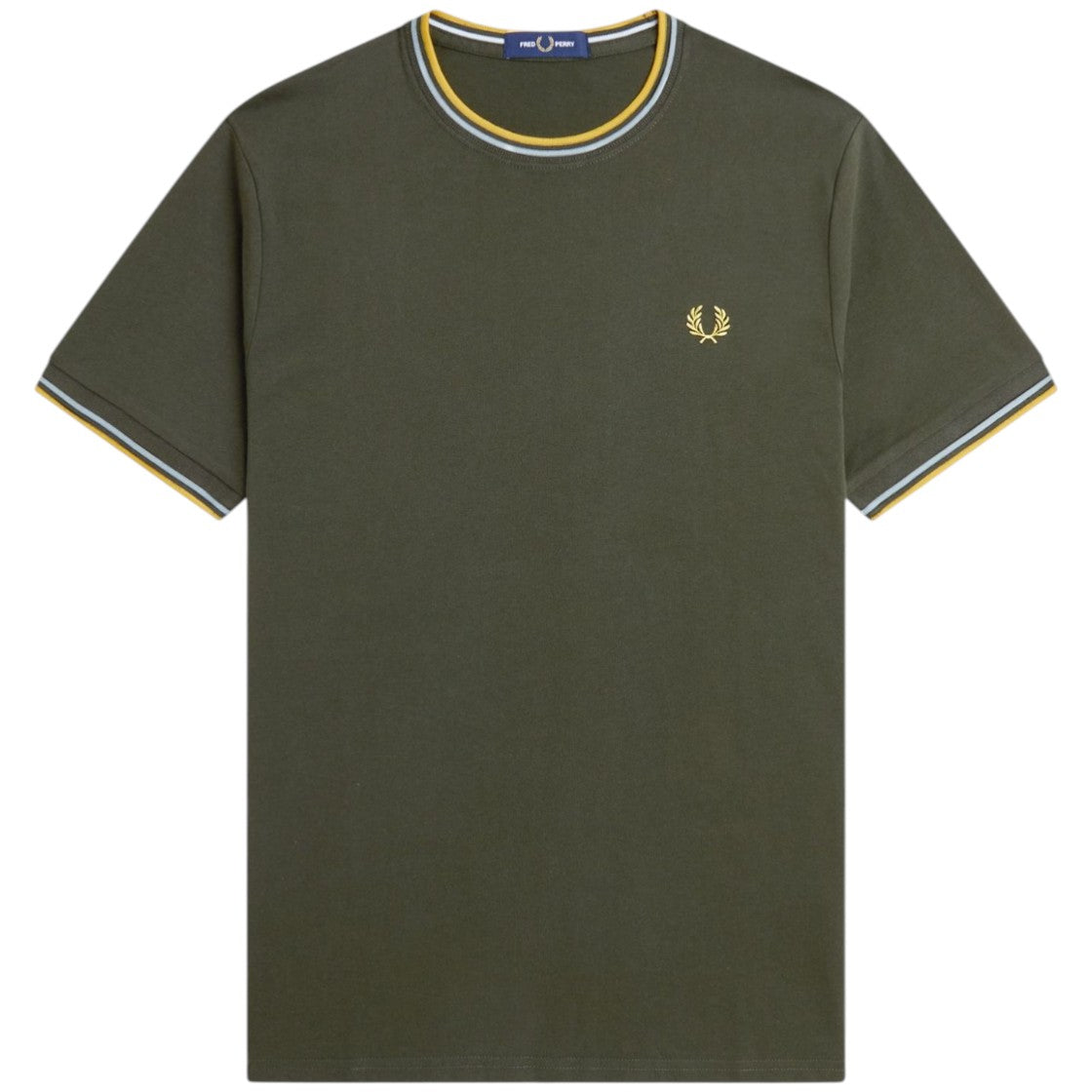 T-SHIRT E CANOTTE Verde/giallo Fred Perry