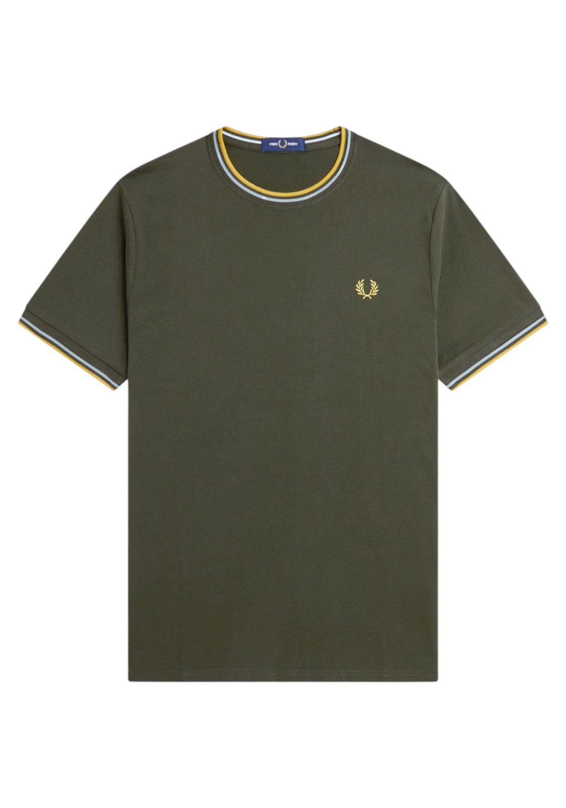 T-SHIRT E CANOTTE Verde/giallo Fred Perry