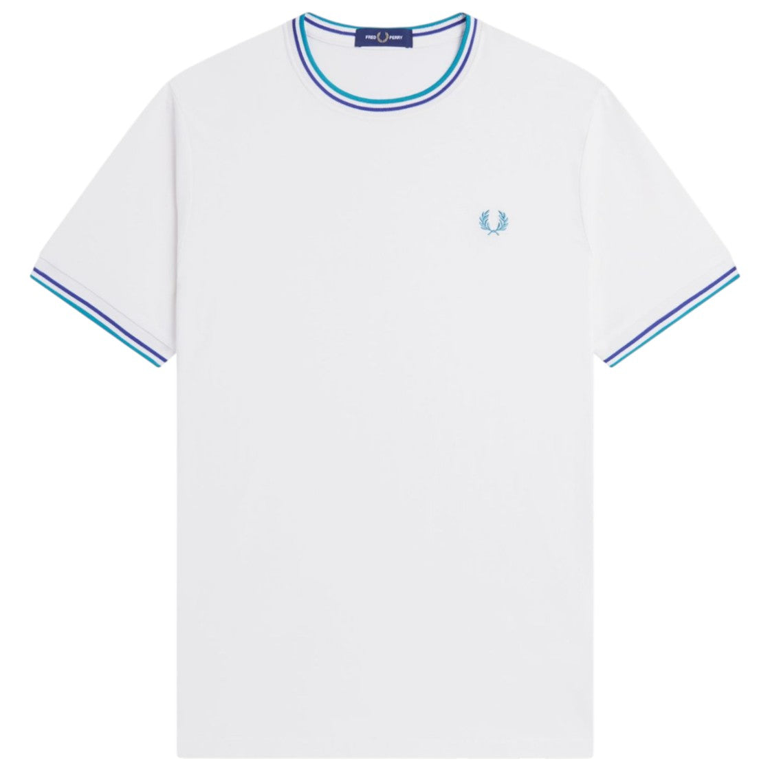 T-SHIRT E CANOTTE Bianco/verde Fred Perry