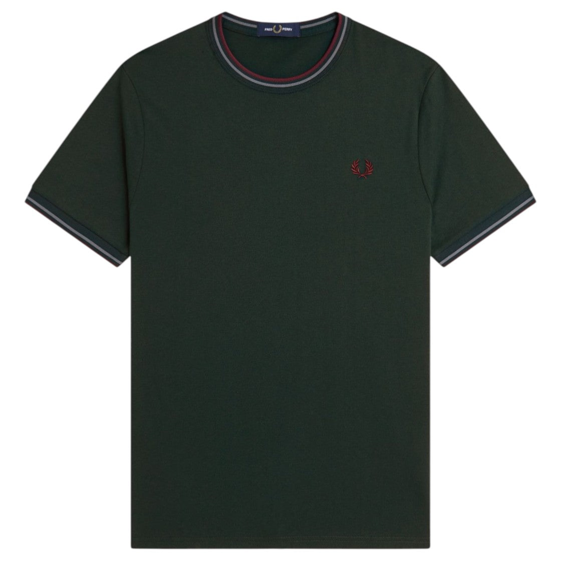 T-SHIRT E CANOTTE Verde/bordeaux Fred Perry