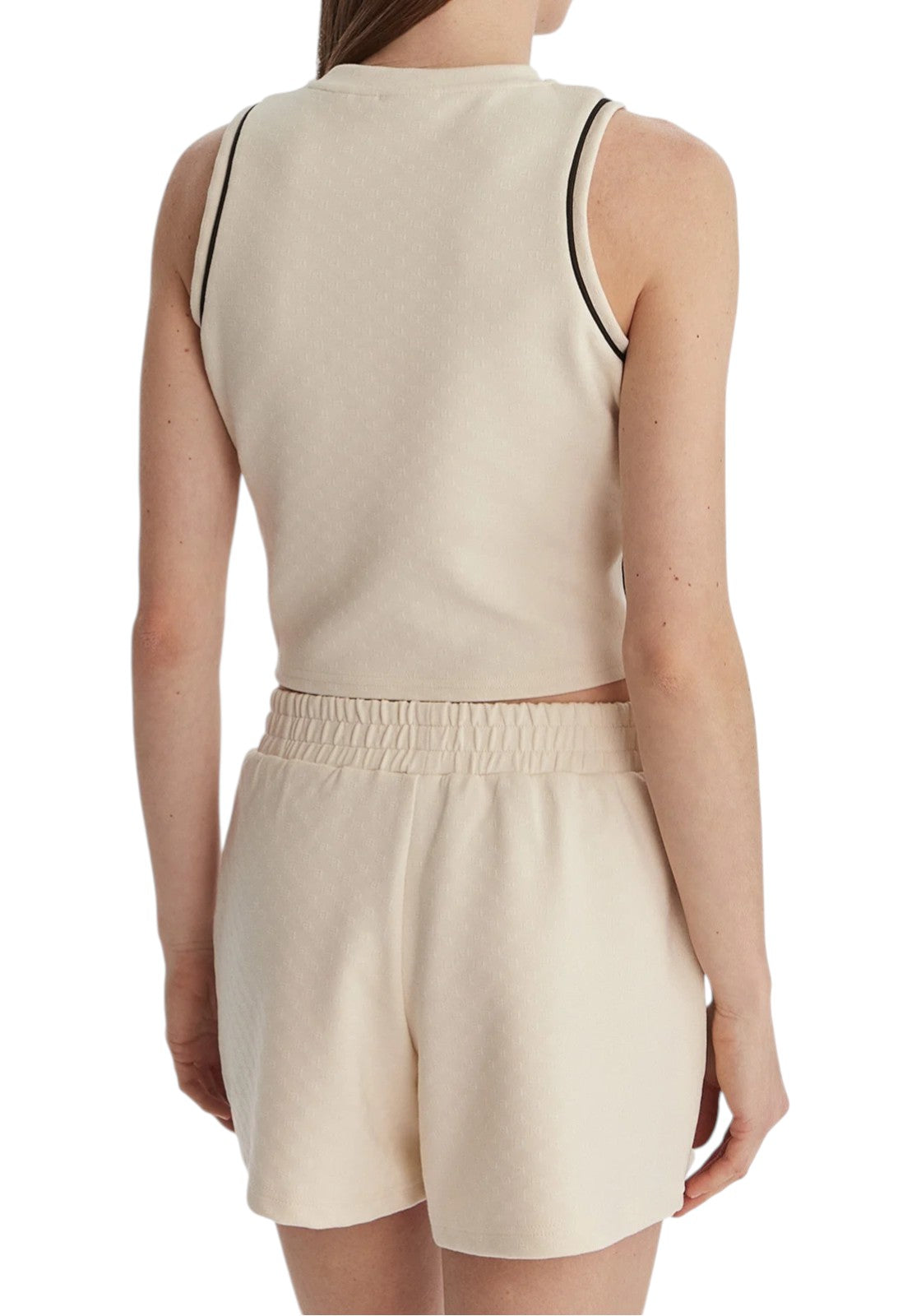 TOP PALESTRA Panna/nero Guess