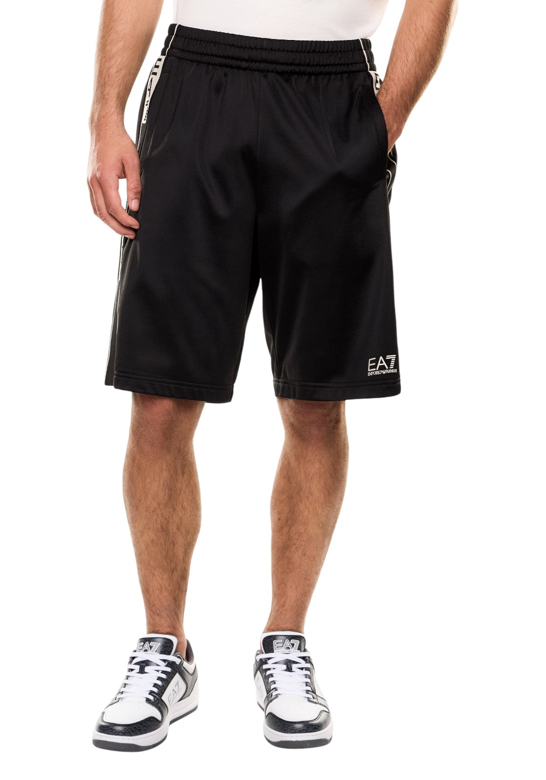 PANTALONCINI Nero/beige Ea7