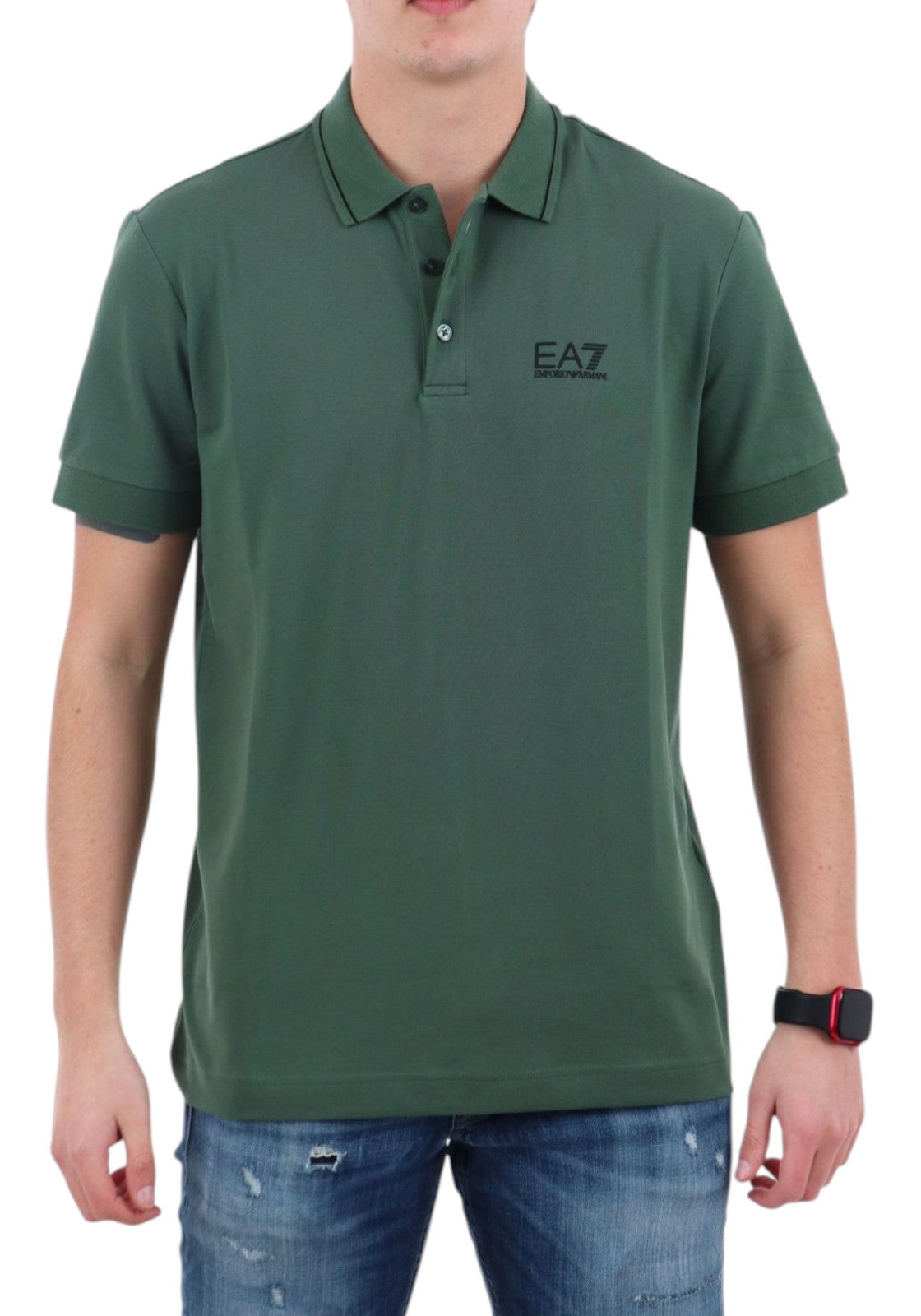MAGLIONI E POLO Verde/nero Ea7