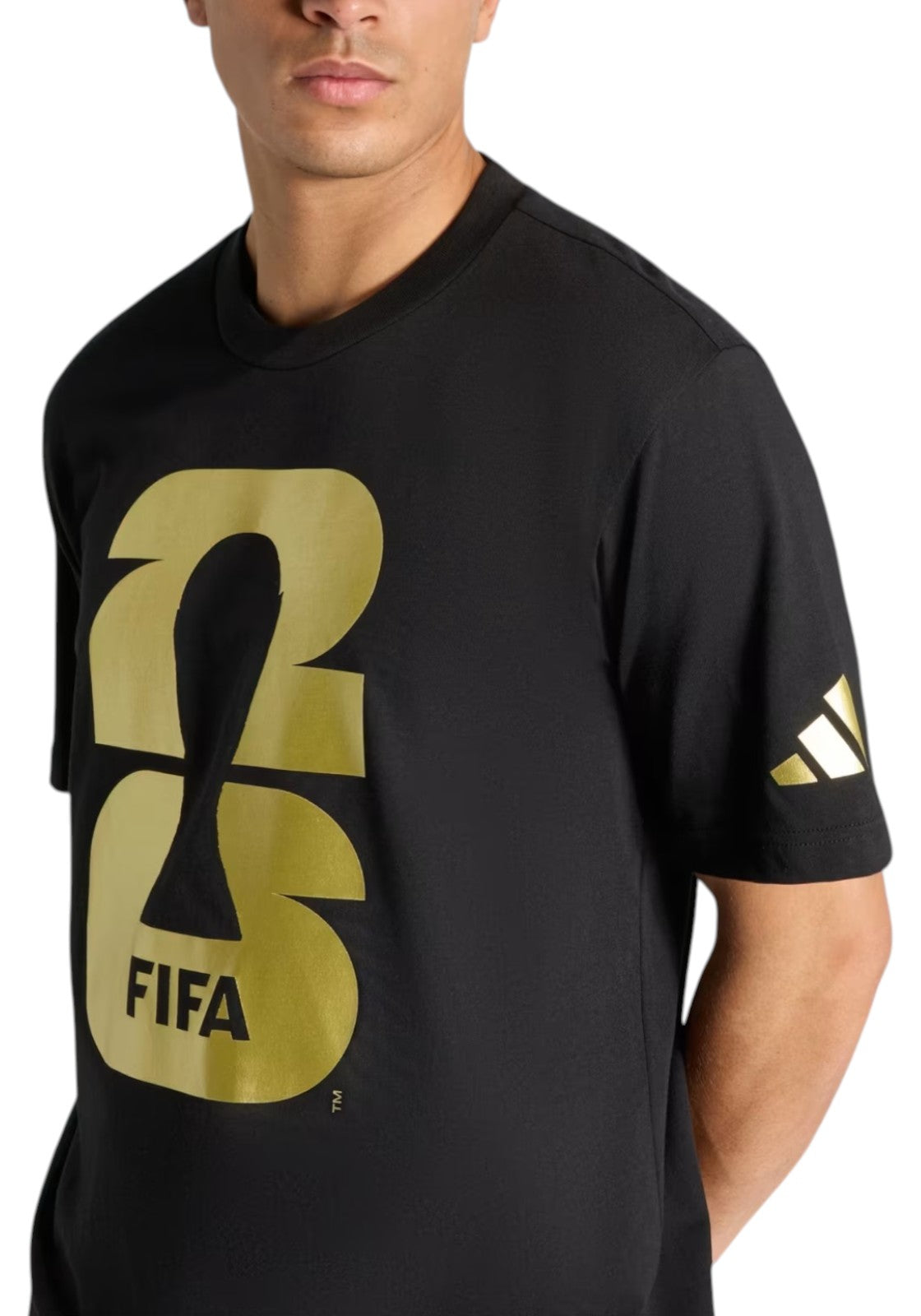 T-SHIRT E CANOTTE Nero/oro Adidas