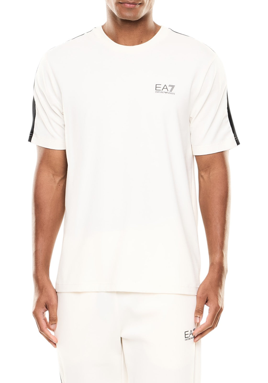 T-SHIRT E CANOTTE Panna/nero Ea7