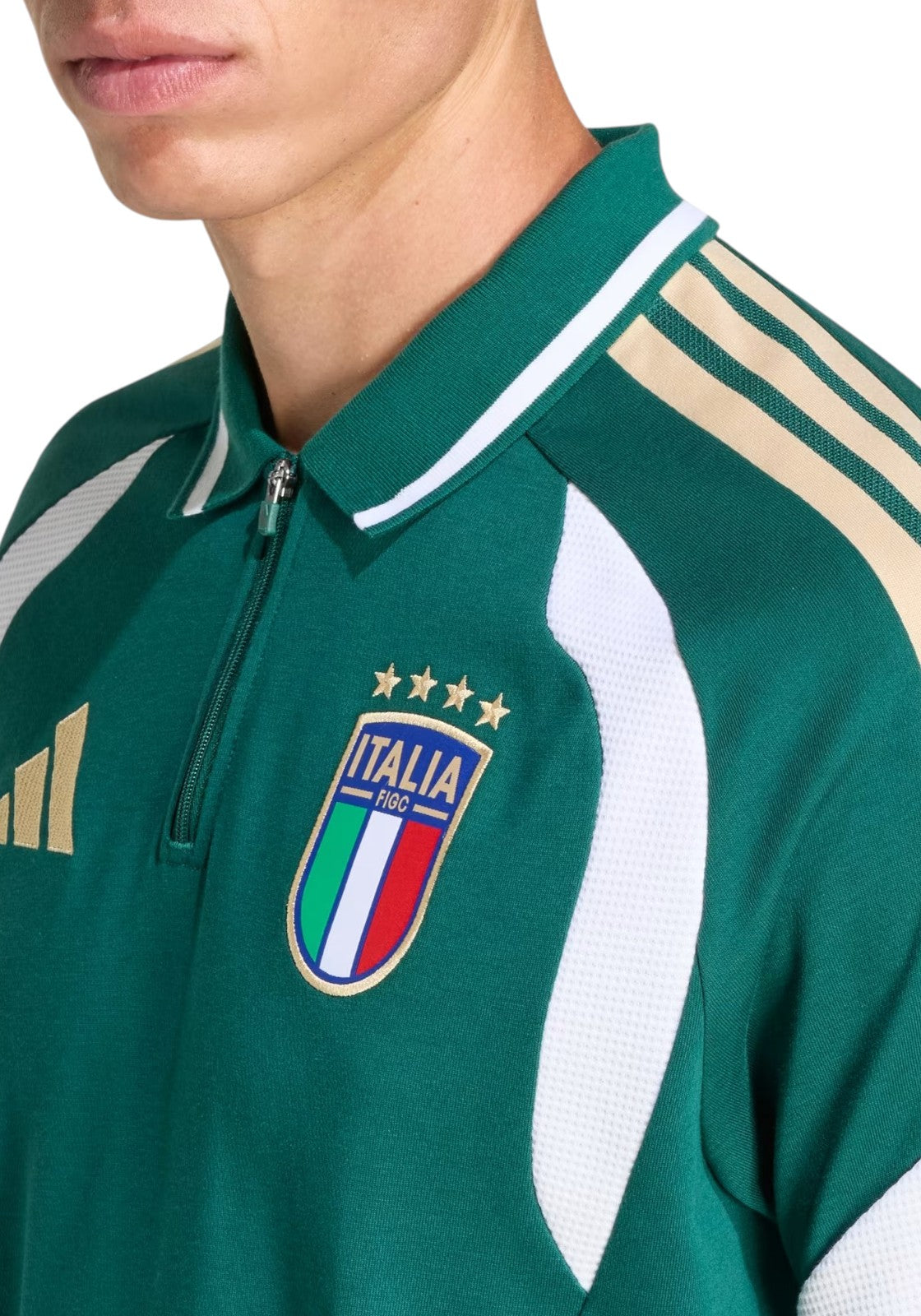 MAGLIONI E POLO Verde/oro Adidas