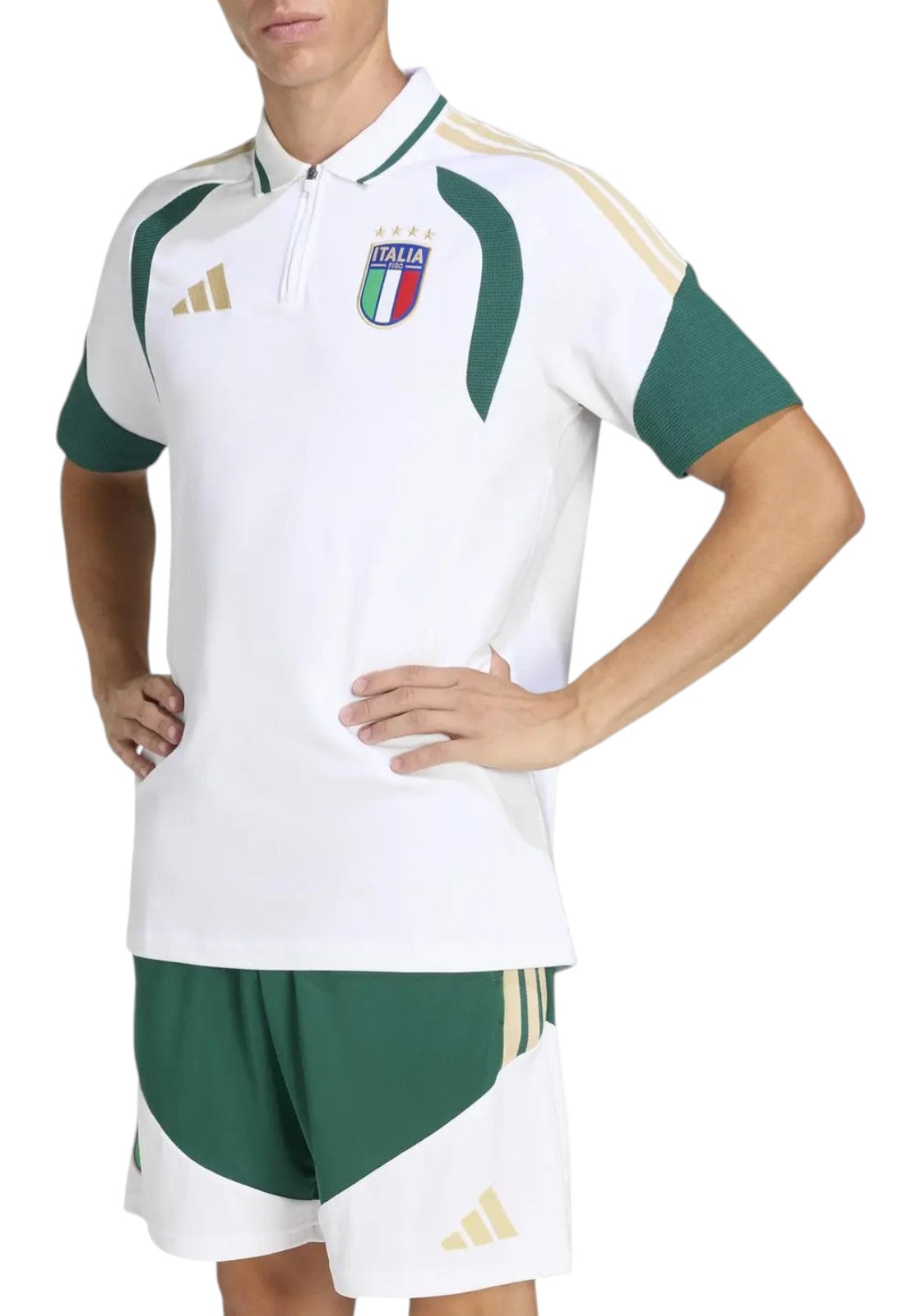 MAGLIONI E POLO Bianco/verde Adidas