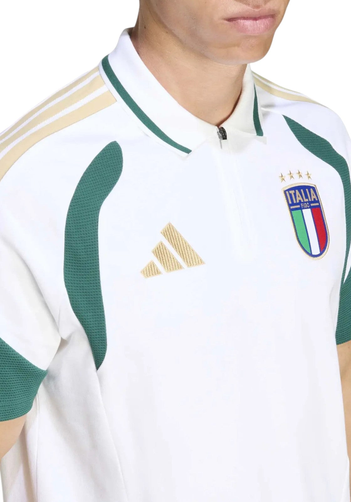 MAGLIONI E POLO Bianco/verde Adidas