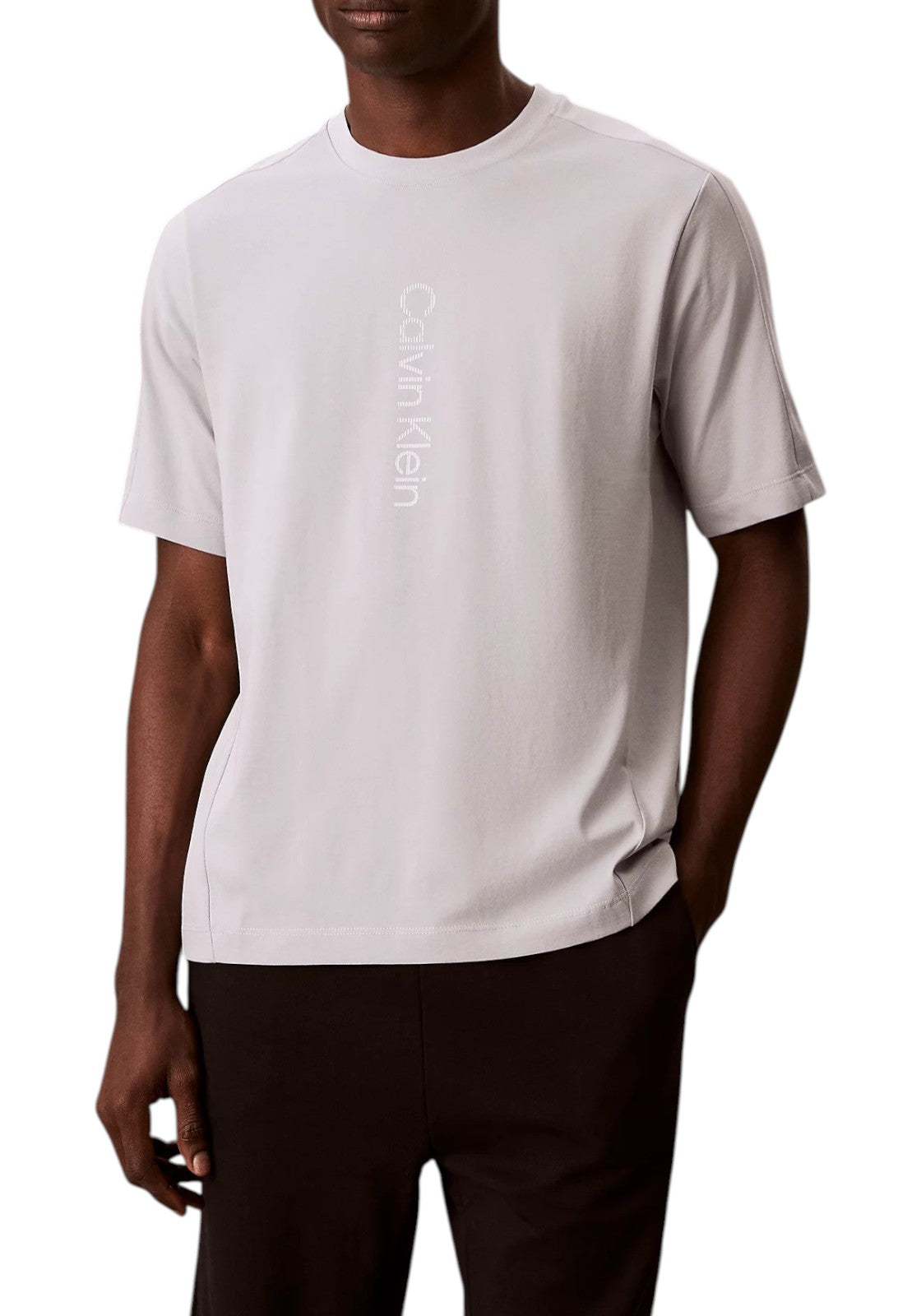 T-SHIRT E CANOTTE Grigio Chiaro Calvin Klein