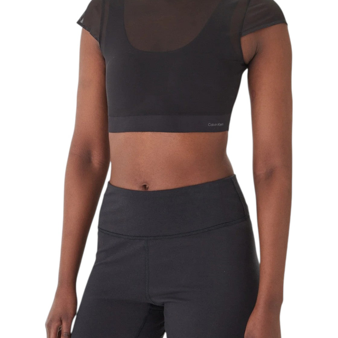 TOP PALESTRA Nero Calvin Klein