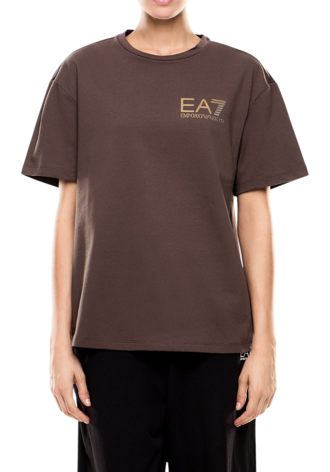 T-SHIRT E CANOTTE Marrone/oro Ea7