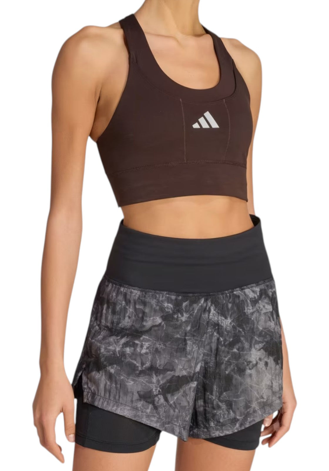 TOP PALESTRA Marrone Adidas