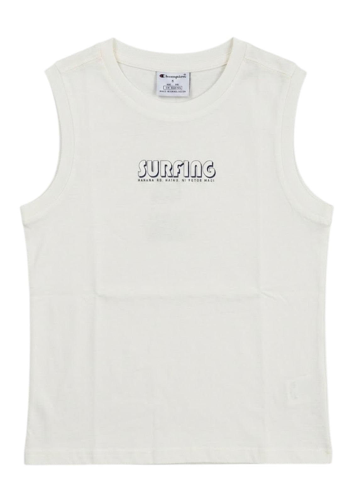 T-SHIRT E CANOTTE Panna/blu Champion