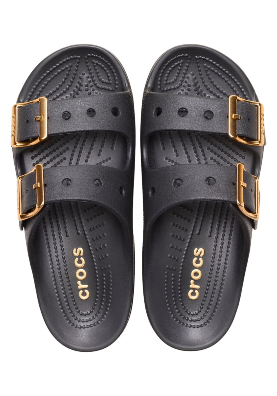 CIABATTE-INFRADITO Nero/oro Crocs