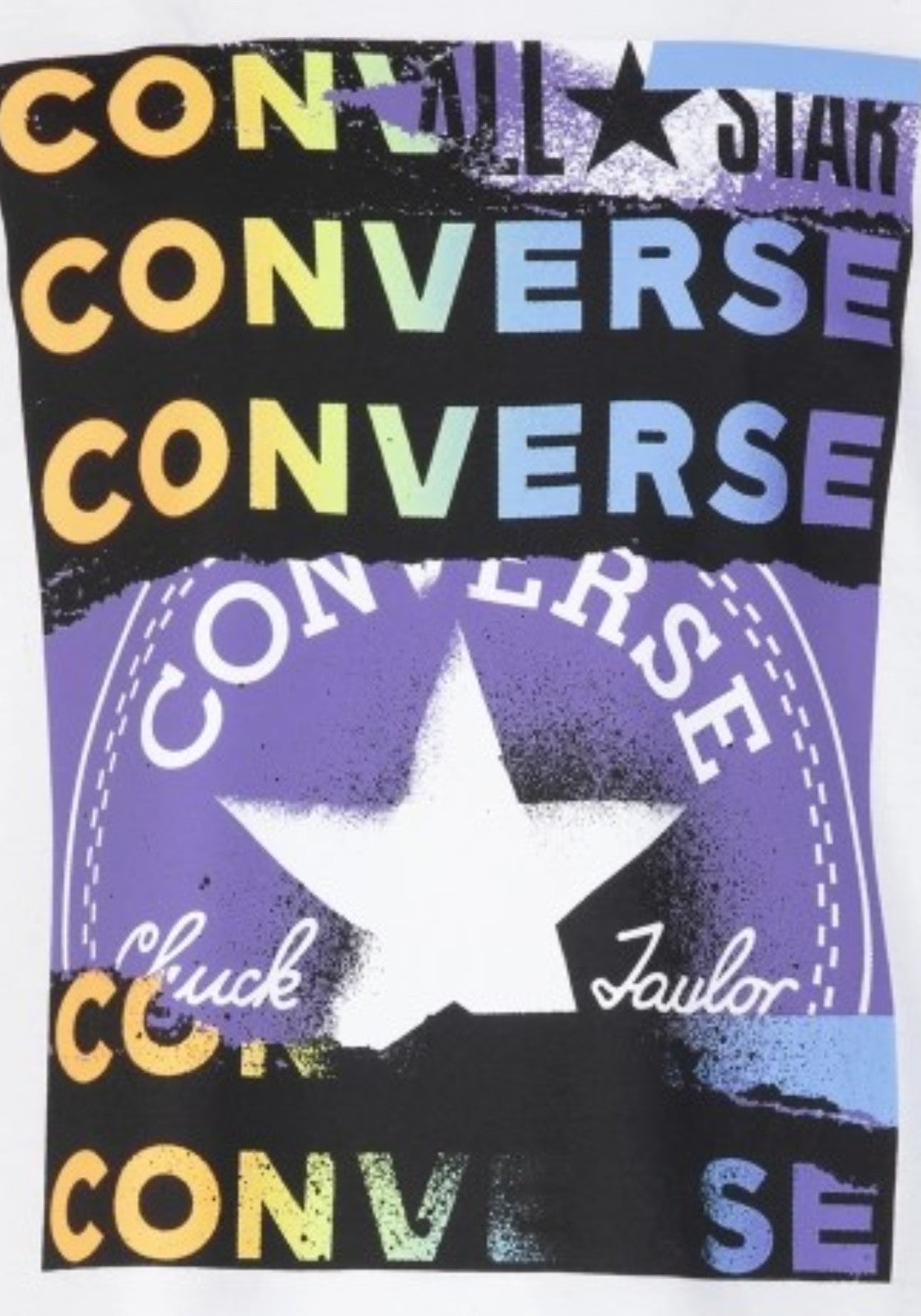 T-SHIRT E CANOTTE Bianco/arancio Converse