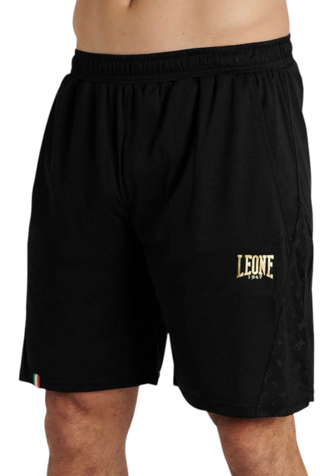 PANTALONCINI Nero/oro Leone